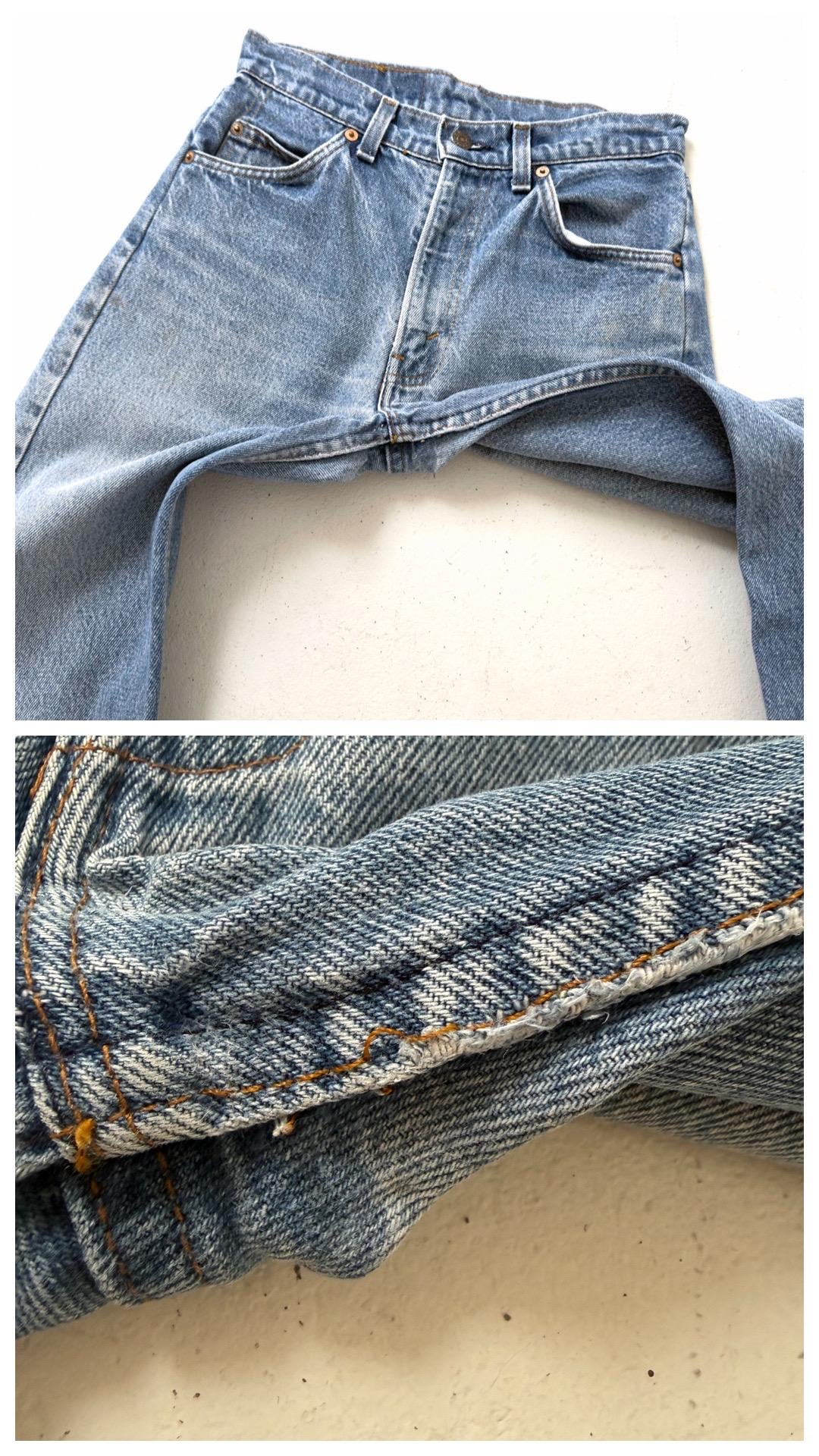Vintage Levis 505 Jeans Damen W25 W26 | 80s Orange Tab Denim Hose Made in USA