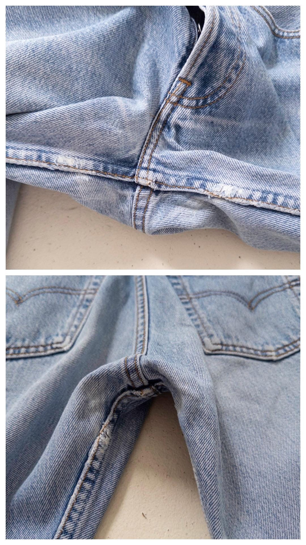 Vintage Levis 501 W26 L30 | 2002 Made in Poland | Button Fly 00s Vintage | Lightblue Mid Waist Jeans Damen Denim