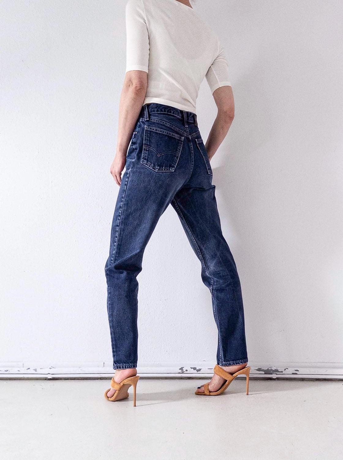 Vintage Levi's 881 Jeans W28 L33 | 90s Orange Tab High Waist Denim Hose Made in Spain