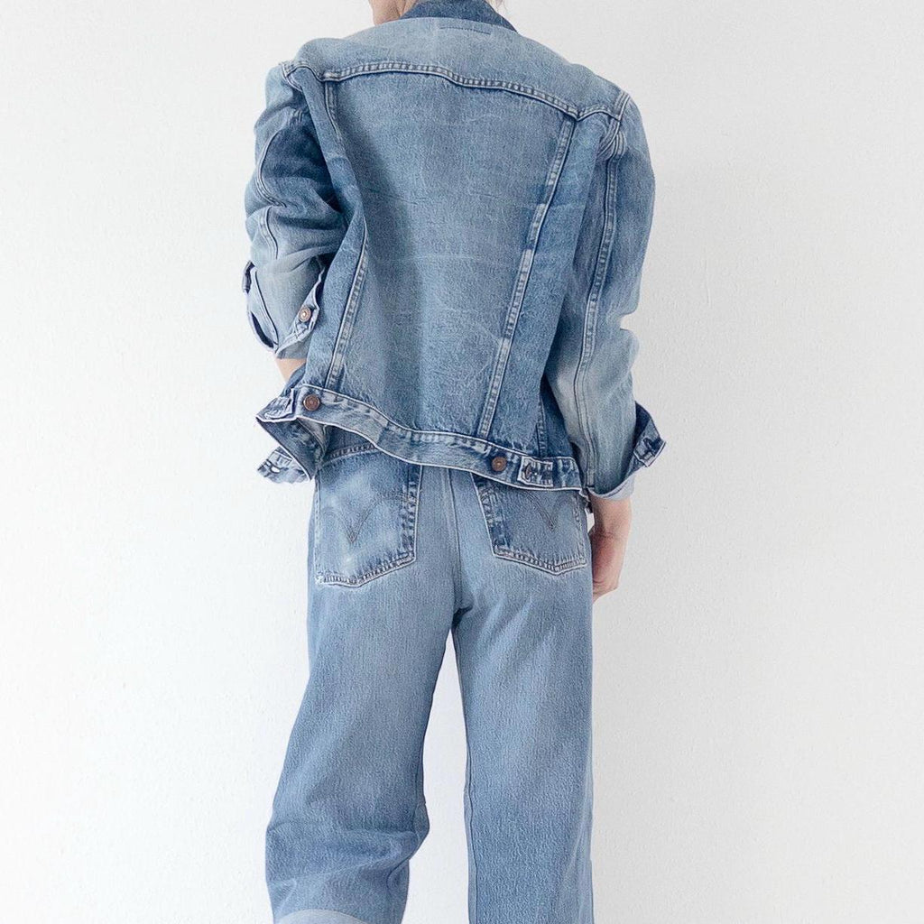 Vintage Levis Trucker Jacket M | Rare Orange Tab Denim Jacket 70s | True Vintage Americana Jeansjacke