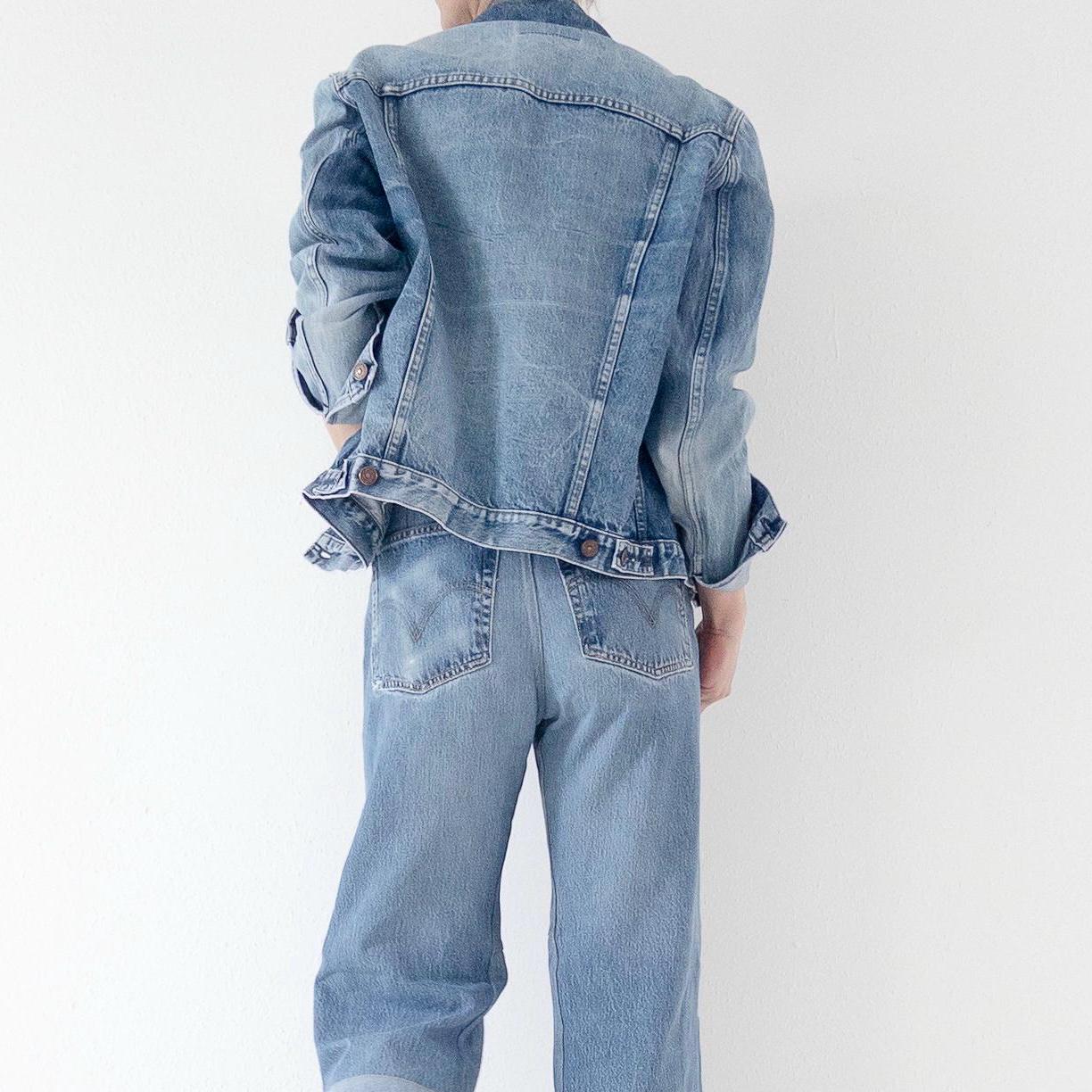 Vintage Levis Trucker Jacket M | Rare Orange Tab Denim Jacket 70s | True Vintage Americana Jeansjacke