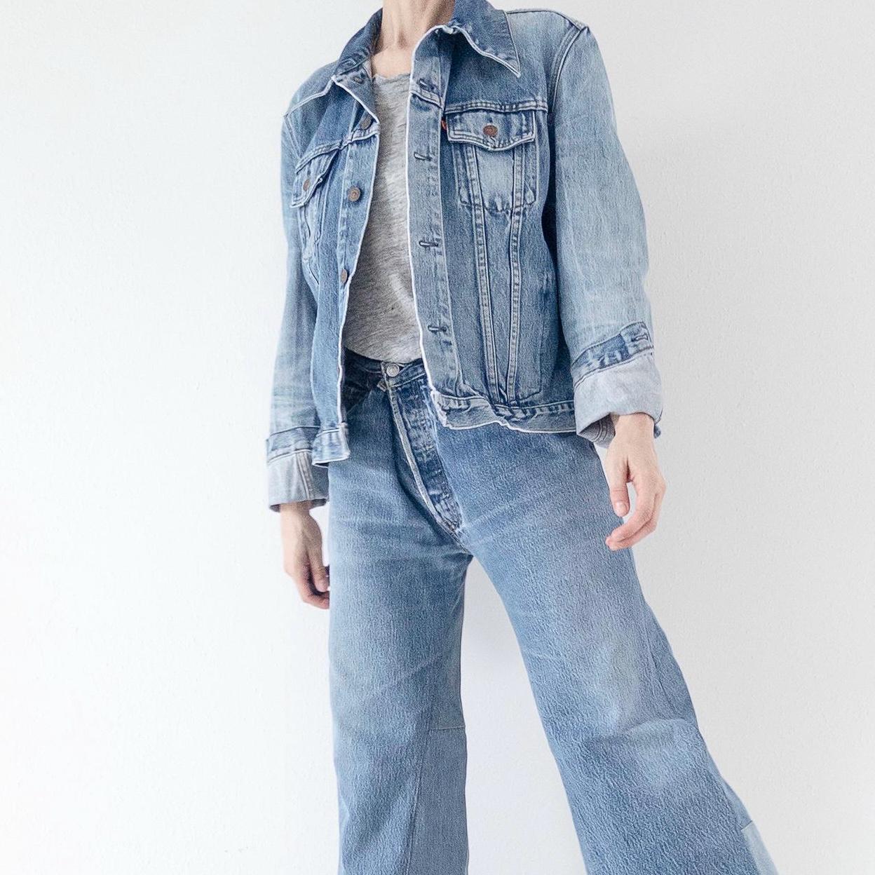 Vintage Levis Trucker Jacket M | Rare Orange Tab Denim Jacket 70s | True Vintage Americana Jeansjacke