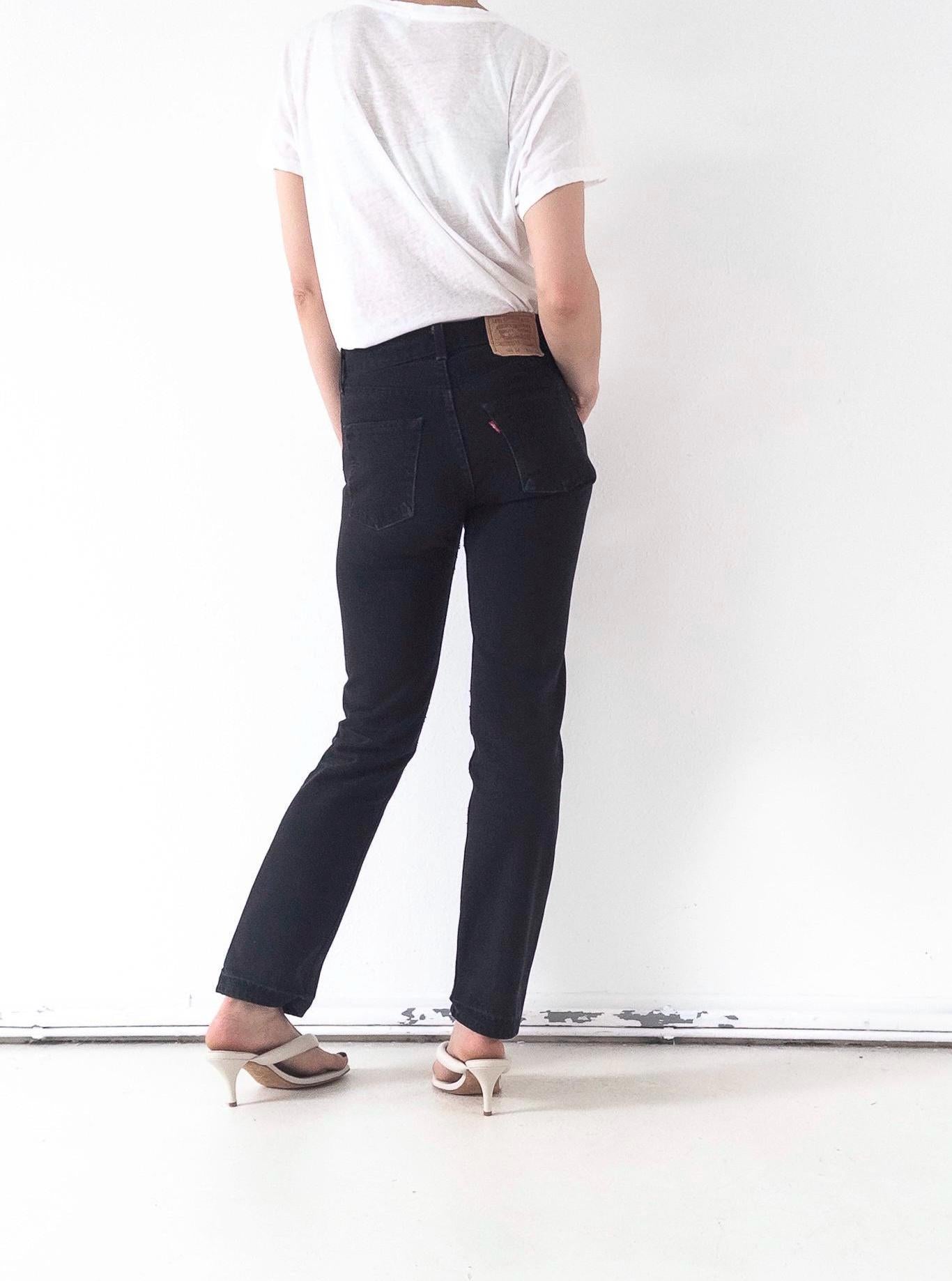 Vintage Levis 505 Jeans Damen W26 W33 | 90s Straight Denim Hose Made in USA