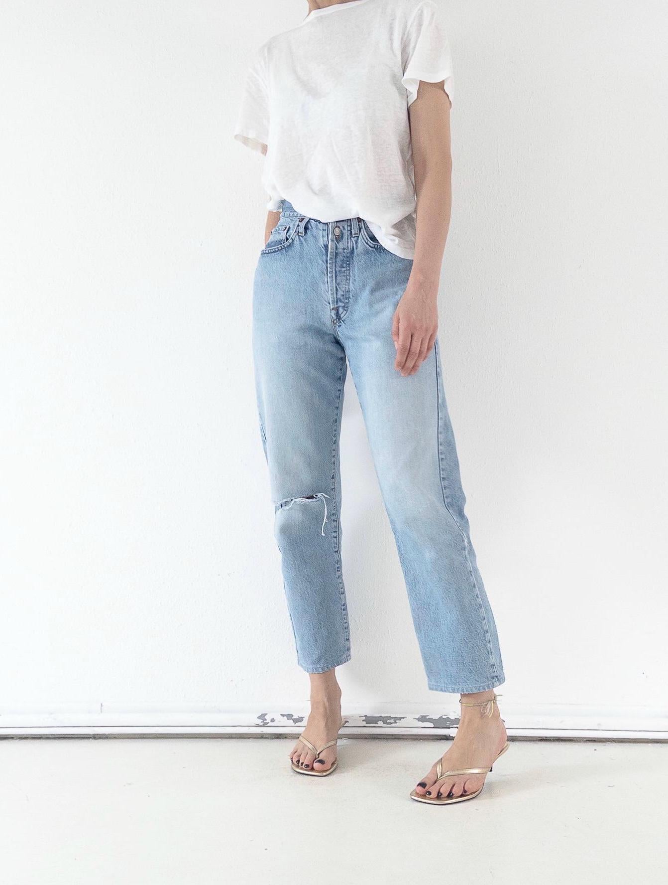 Vintage Replay 901 Jeans Damen W25 W29 | 90s Button Fly Denim Hose Made in Italy
