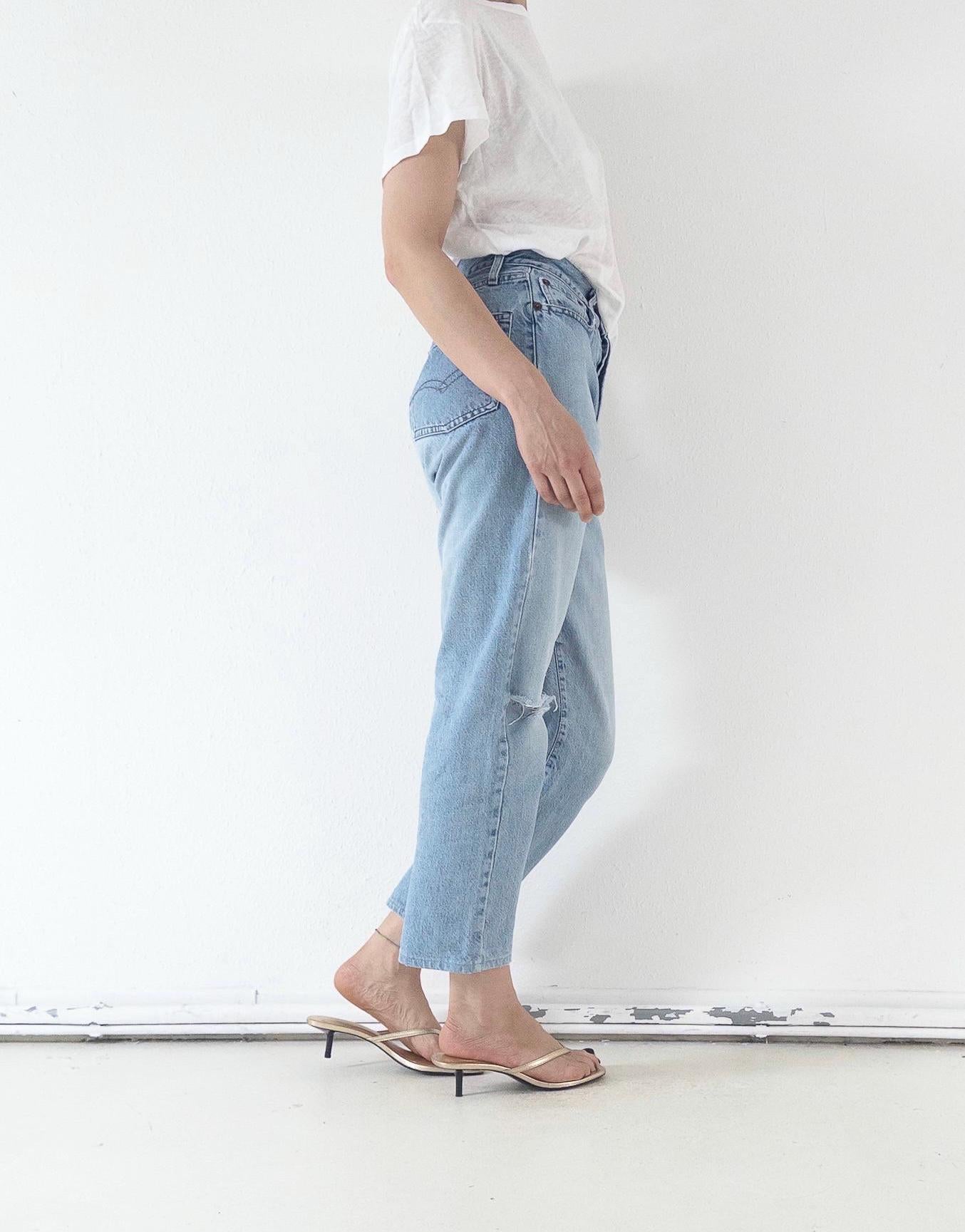 Vintage Replay 901 Jeans Damen W25 W29 | 90s Button Fly Denim Hose Made in Italy