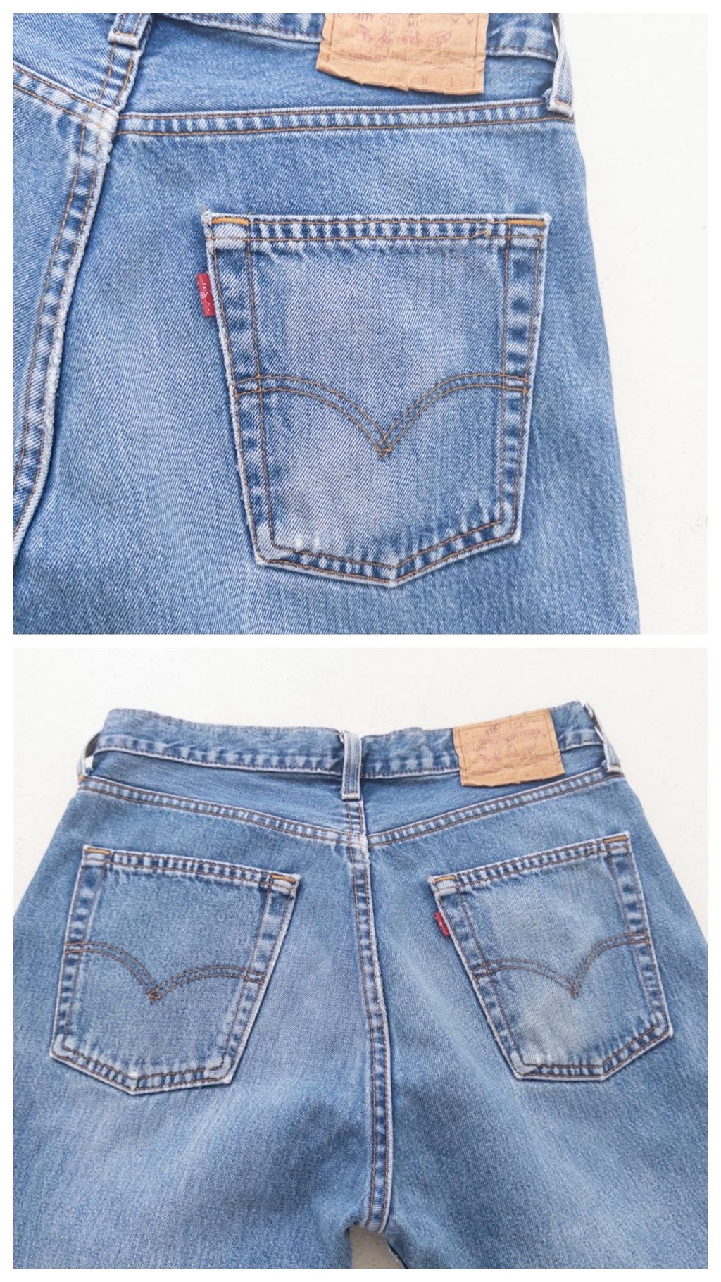 Vintage Levis 517 Jeans W30 W31 | 90s High Waist Denim | Made in UK | Red Tab | Button Fly