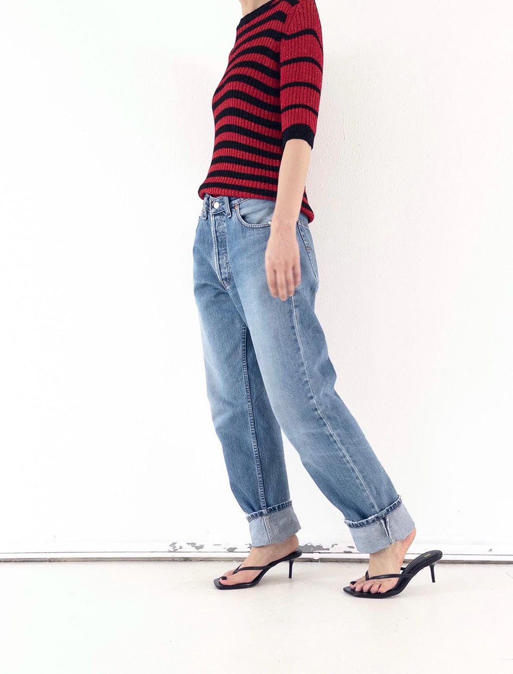 Vintage Levis 517 Jeans W30 W31 | 90s High Waist Denim | Made in UK | Red Tab | Button Fly