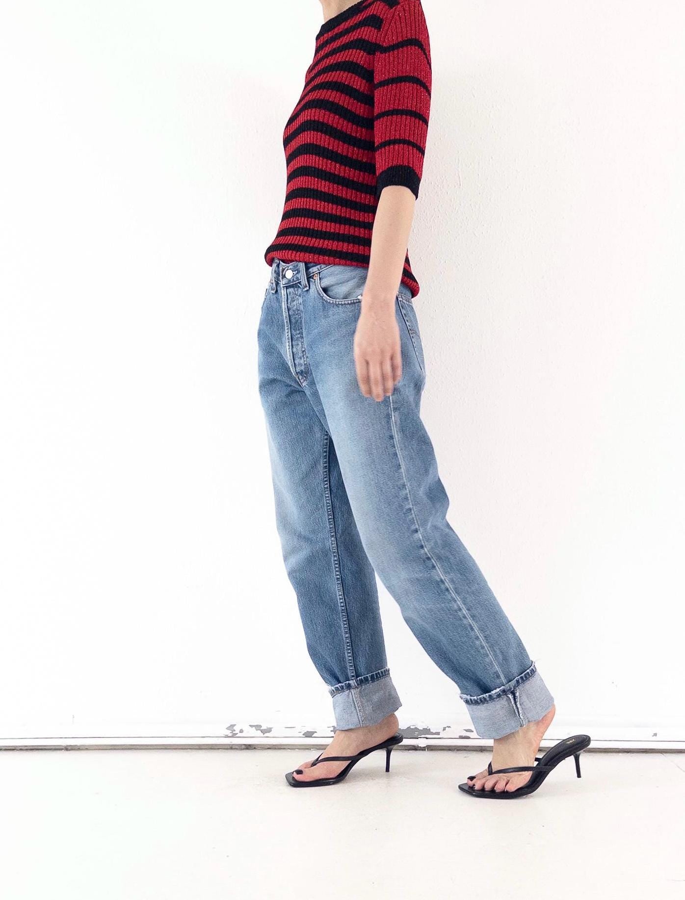 Vintage Levis 517 Jeans W30 W31 | 90s High Waist Denim | Made in UK | Red Tab | Button Fly