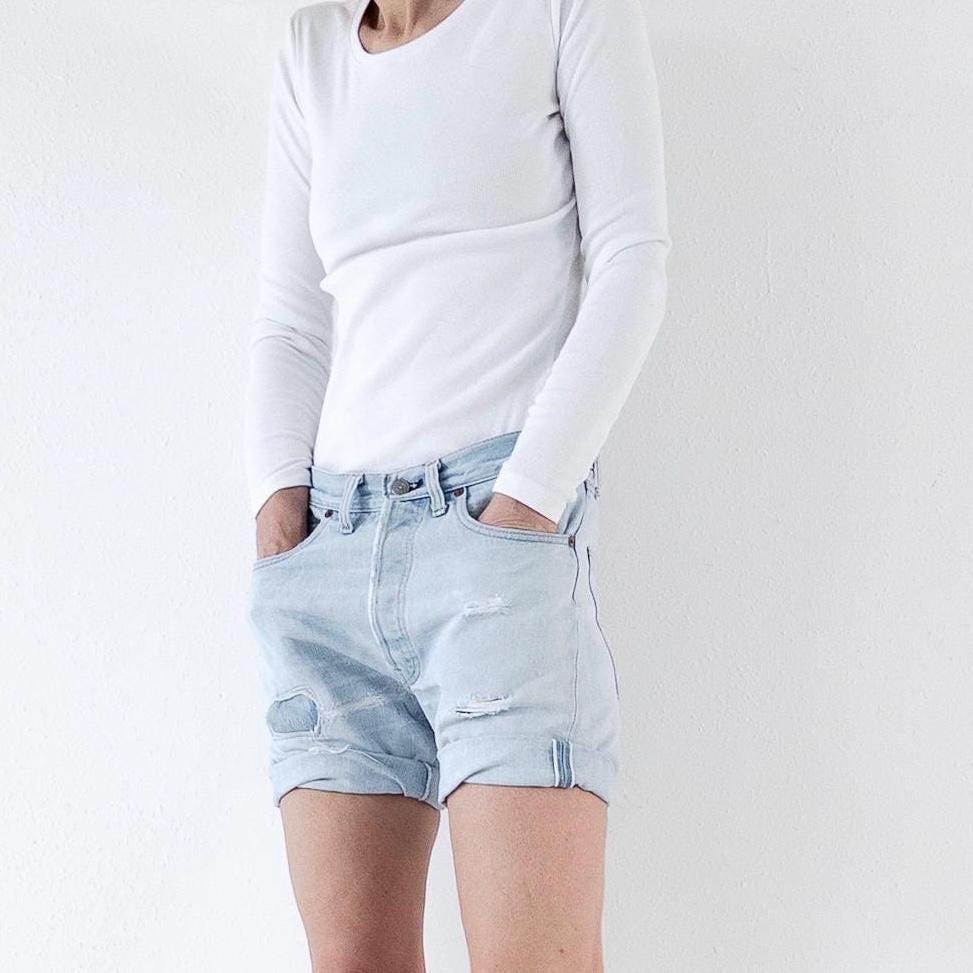 Gr. 30 - 31 Levis 501 Selvedge Shorts 70s Vintage