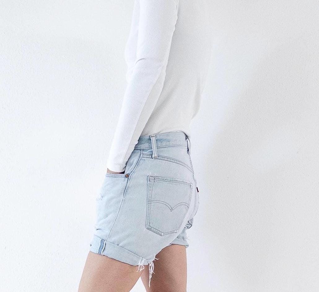 Gr. 30 - 31 Levis 501 Selvedge Shorts 70s Vintage