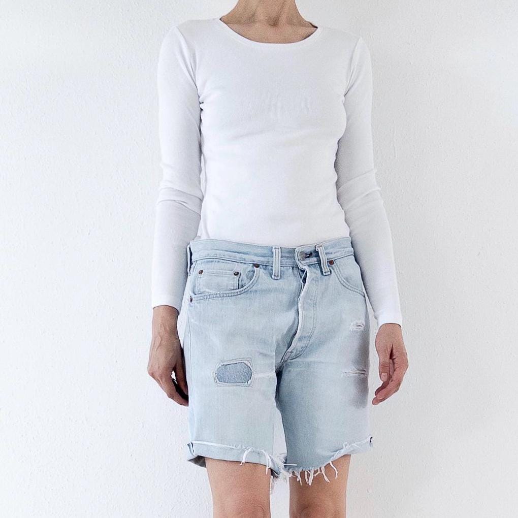 Gr. 30 - 31 Levis 501 Selvedge Shorts 70s Vintage