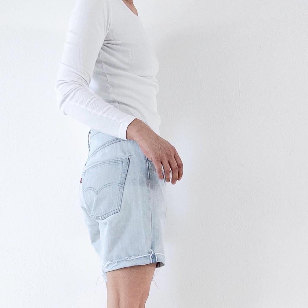 Gr. 30 - 31 Levis 501 Selvedge Shorts 70s Vintage