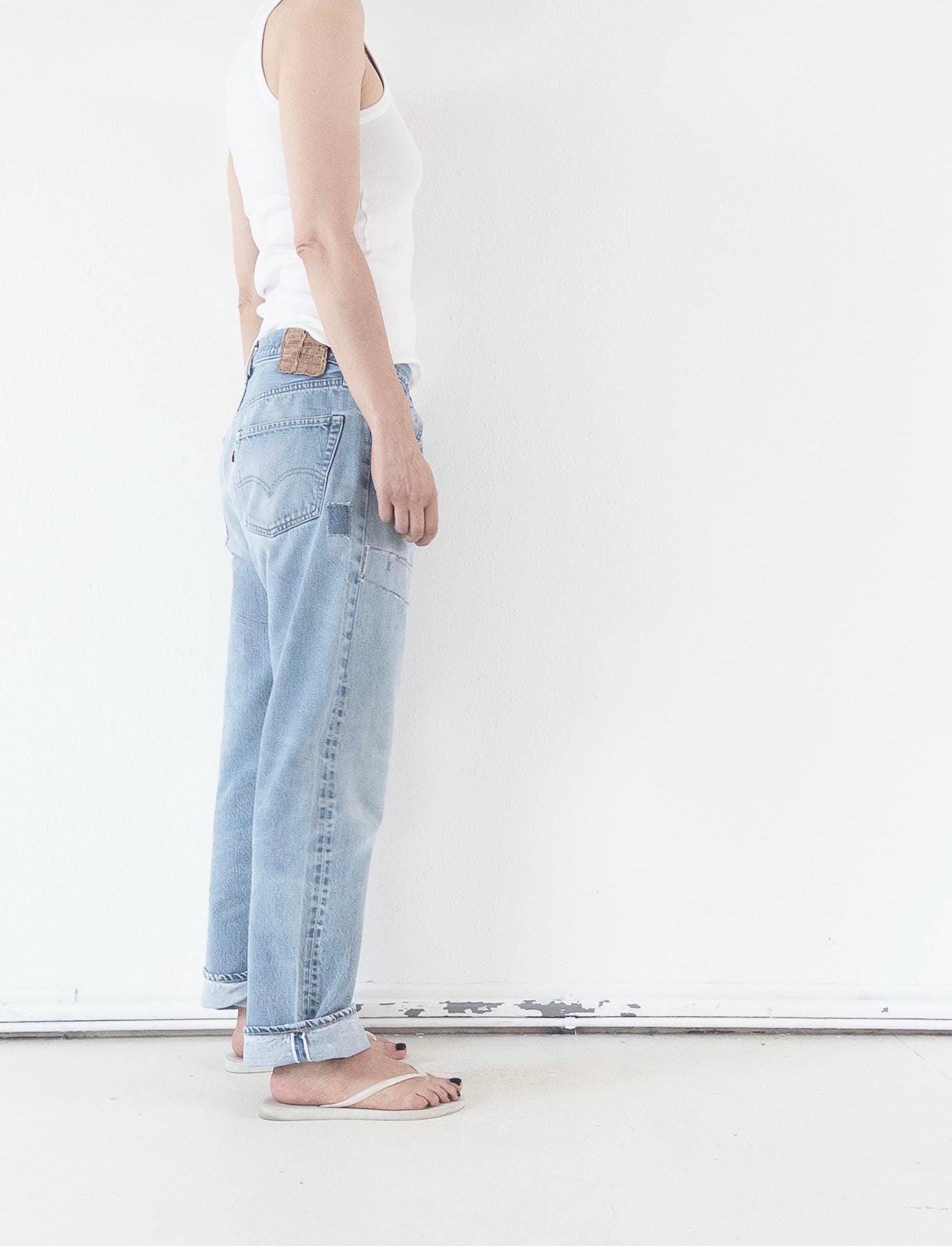 Gr. 32 Levis 501 Selvedge Redline 70s Vintage Made in USA