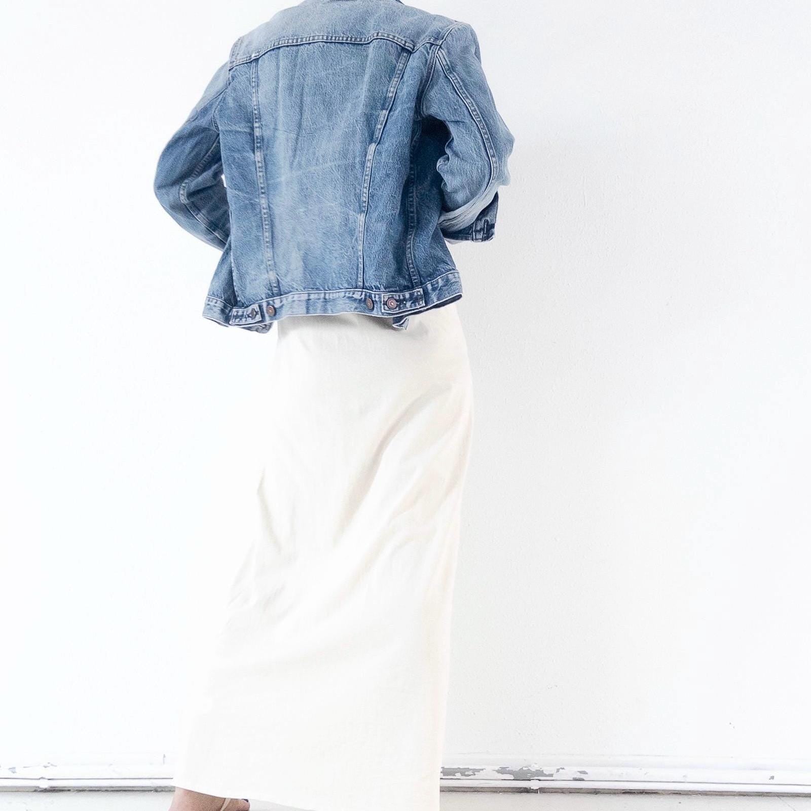 Vintage Levis Trucker Jacket M | Rare Orange Tab Denim Jacket 70s | True Vintage Americana Jeansjacke