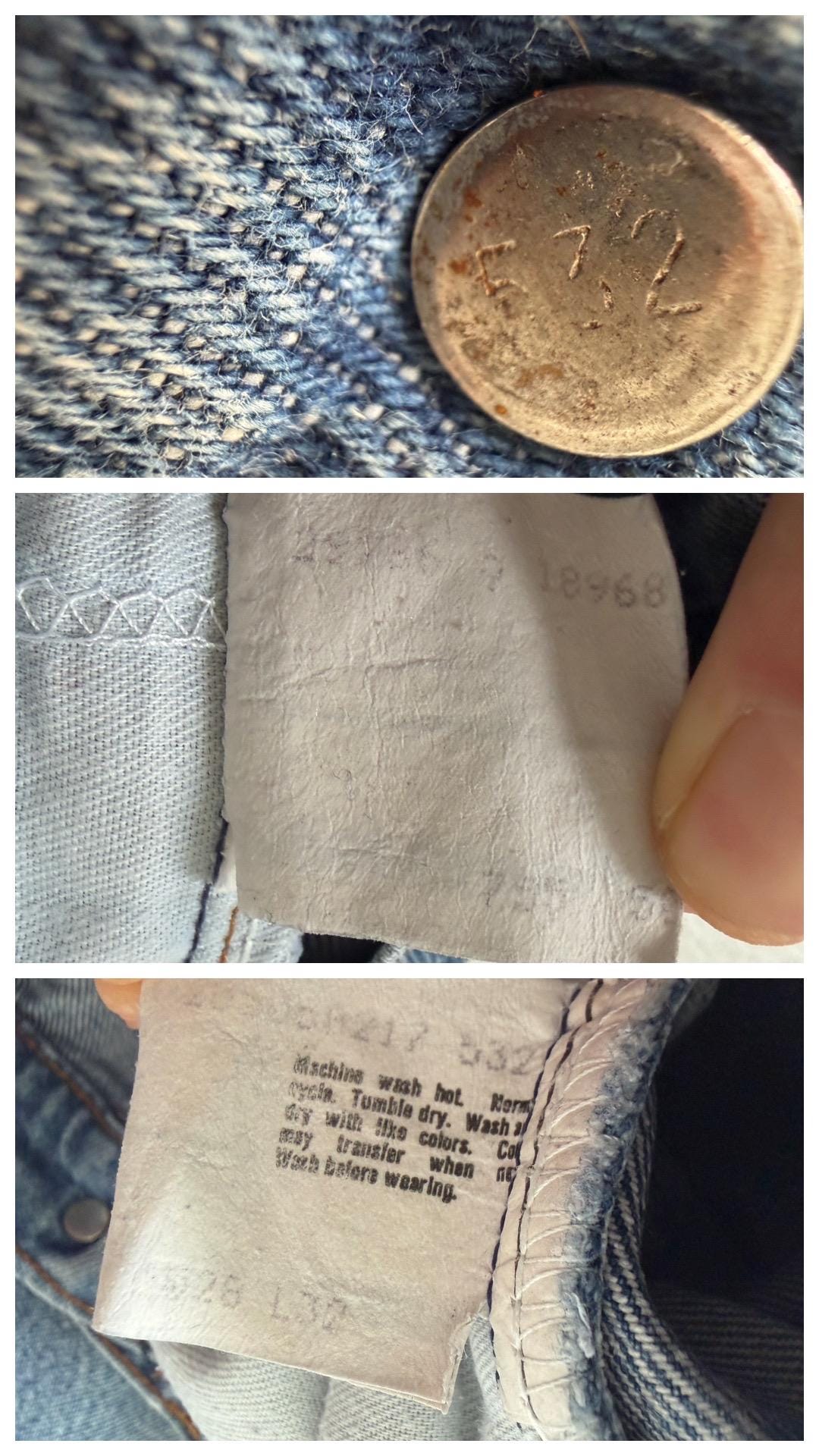 W25-26 L32 Levis 505 80s Vintage Made in USA
