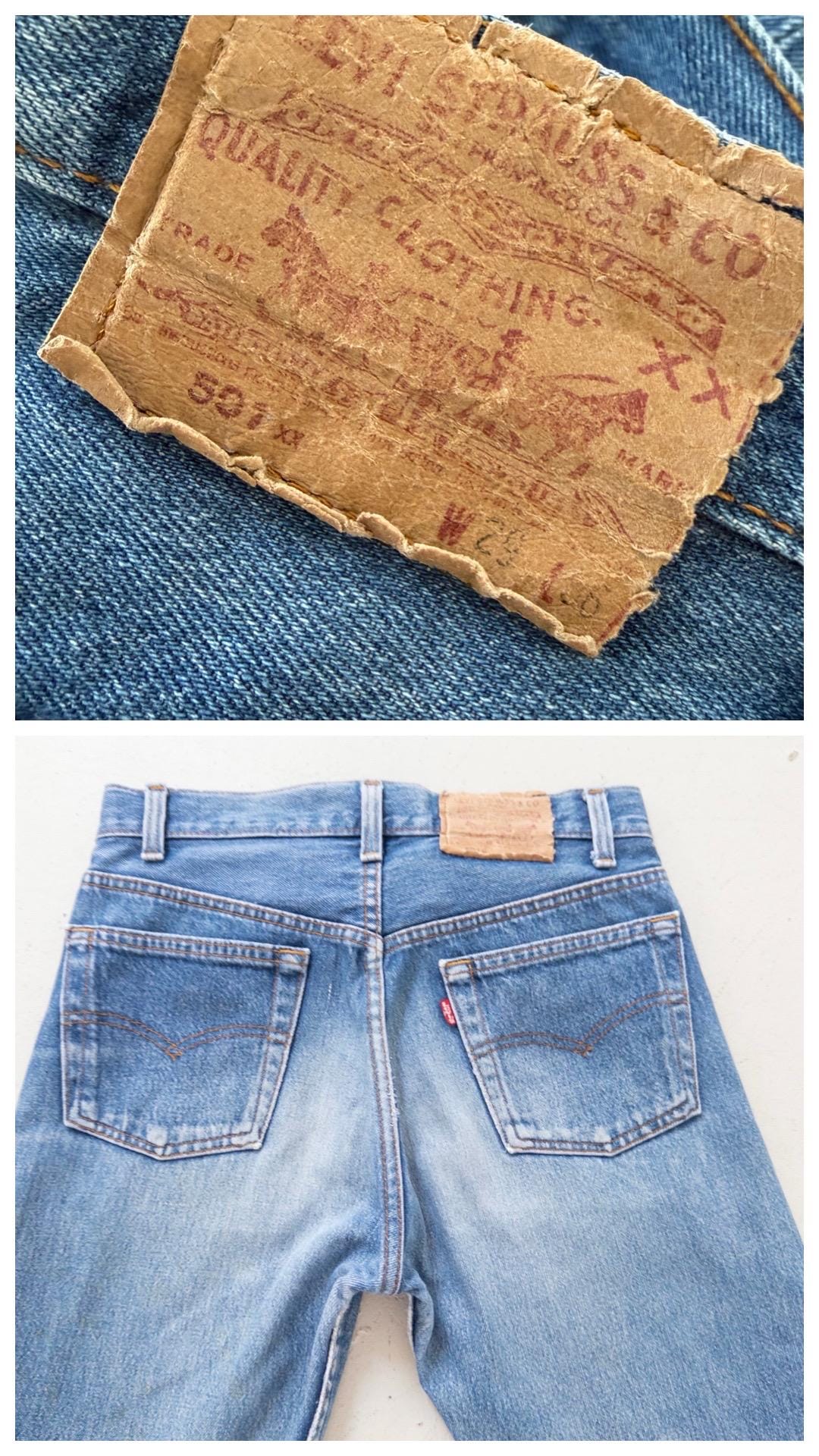 Vintage Levis 501 XX W27 L29 | 80s Denim | Made in USA | Sunfaded Jeans