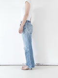 Vintage Wrangler Jeans 80s W33 L32 | Distressed Denim Straight Leg | Made in Europe
