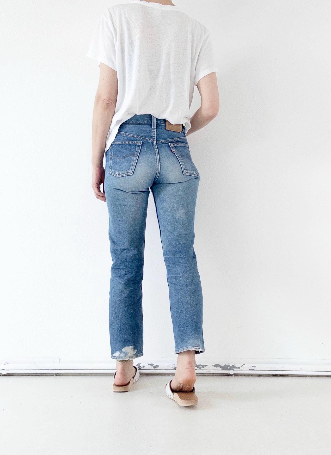 Vintage Levis 501 XX W27 L29 | 80s Denim | Made in USA | Sunfaded Jeans