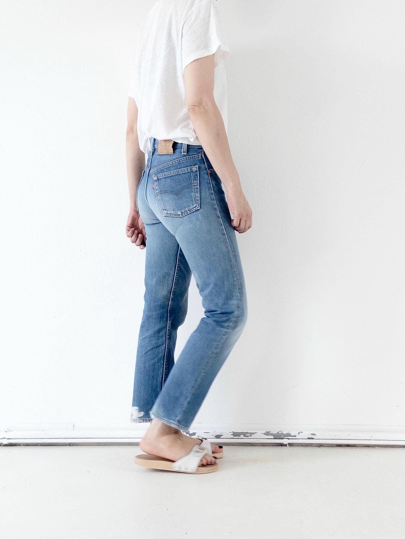 Vintage Levis 501 XX W27 L29 | 80s Denim | Made in USA | Sunfaded Jeans