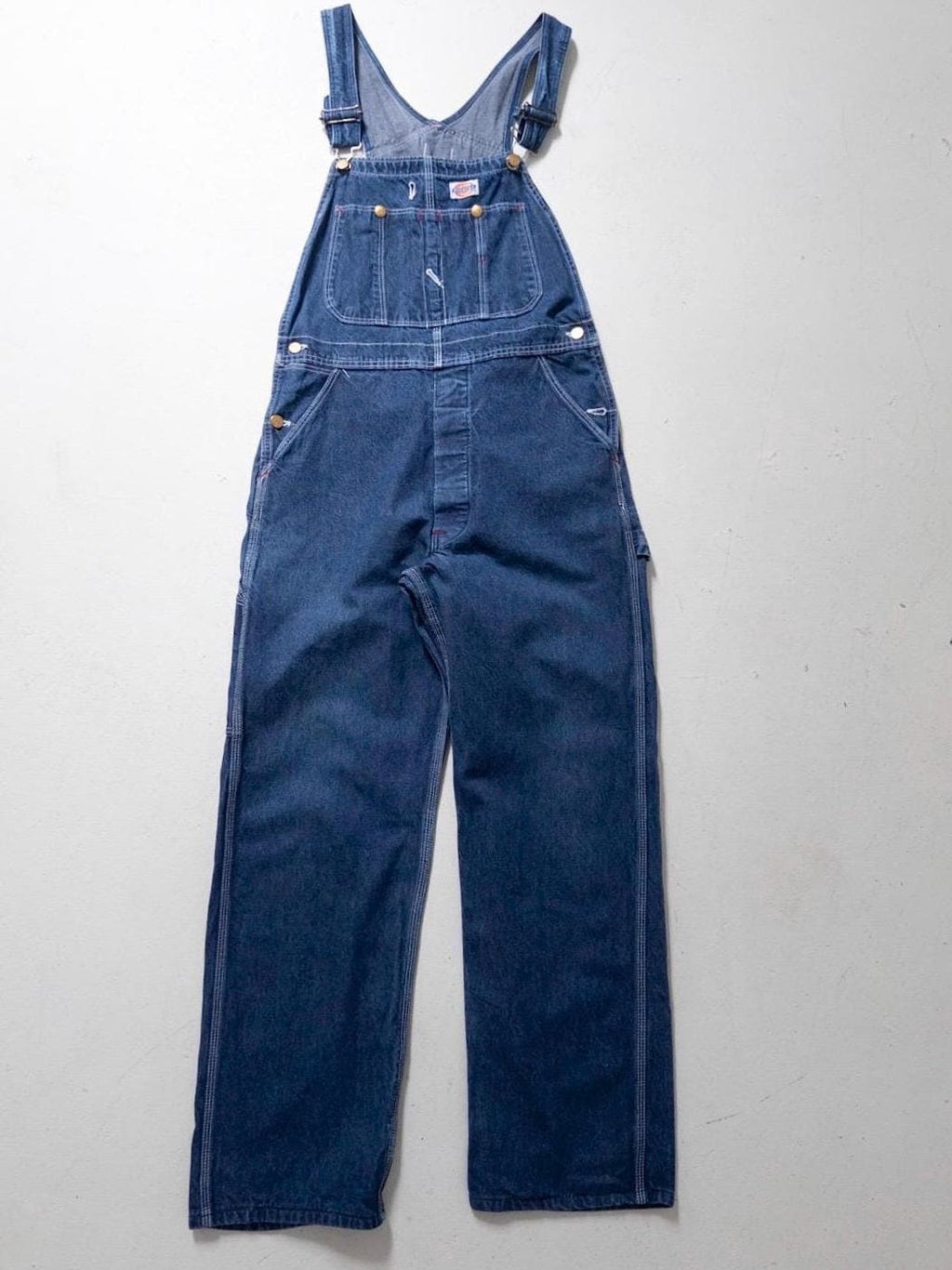 Vintage Dickies Latzhose M L | 70s 80s Made in USA | Workwear Denim Overall