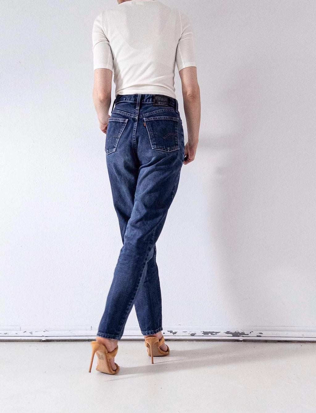 Vintage Levi's 881 Jeans W28 L33 | 90s Orange Tab High Waist Denim Hose Made in Spain