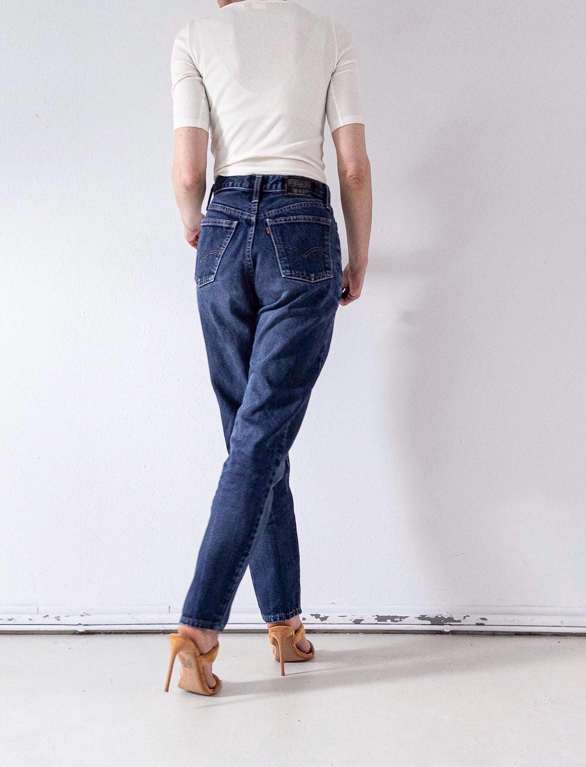 Vintage Levi's 881 Jeans W28 L33 | 90s Orange Tab High Waist Denim Hose Made in Spain