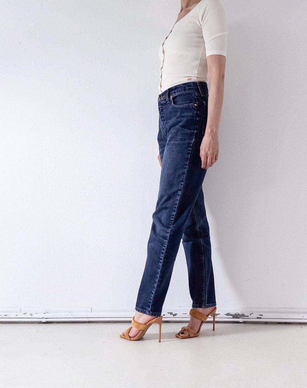 Vintage Levi's 881 Jeans W28 L33 | 90s Orange Tab High Waist Denim Hose Made in Spain