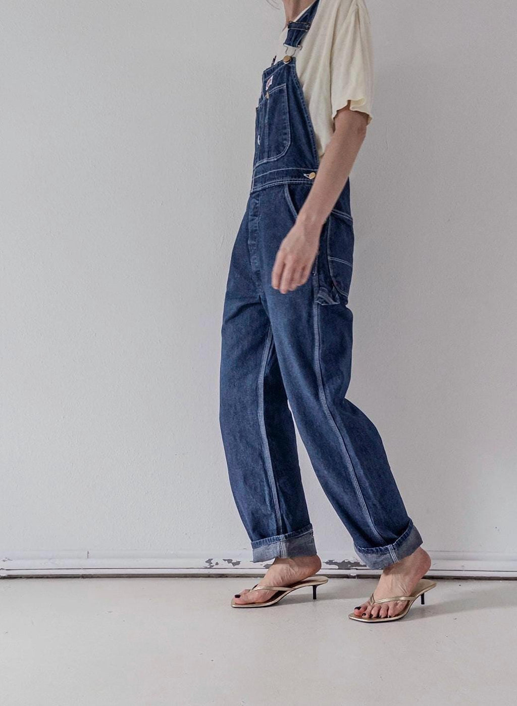 Vintage Dickies Latzhose M L | 70s 80s Made in USA | Workwear Denim Overall