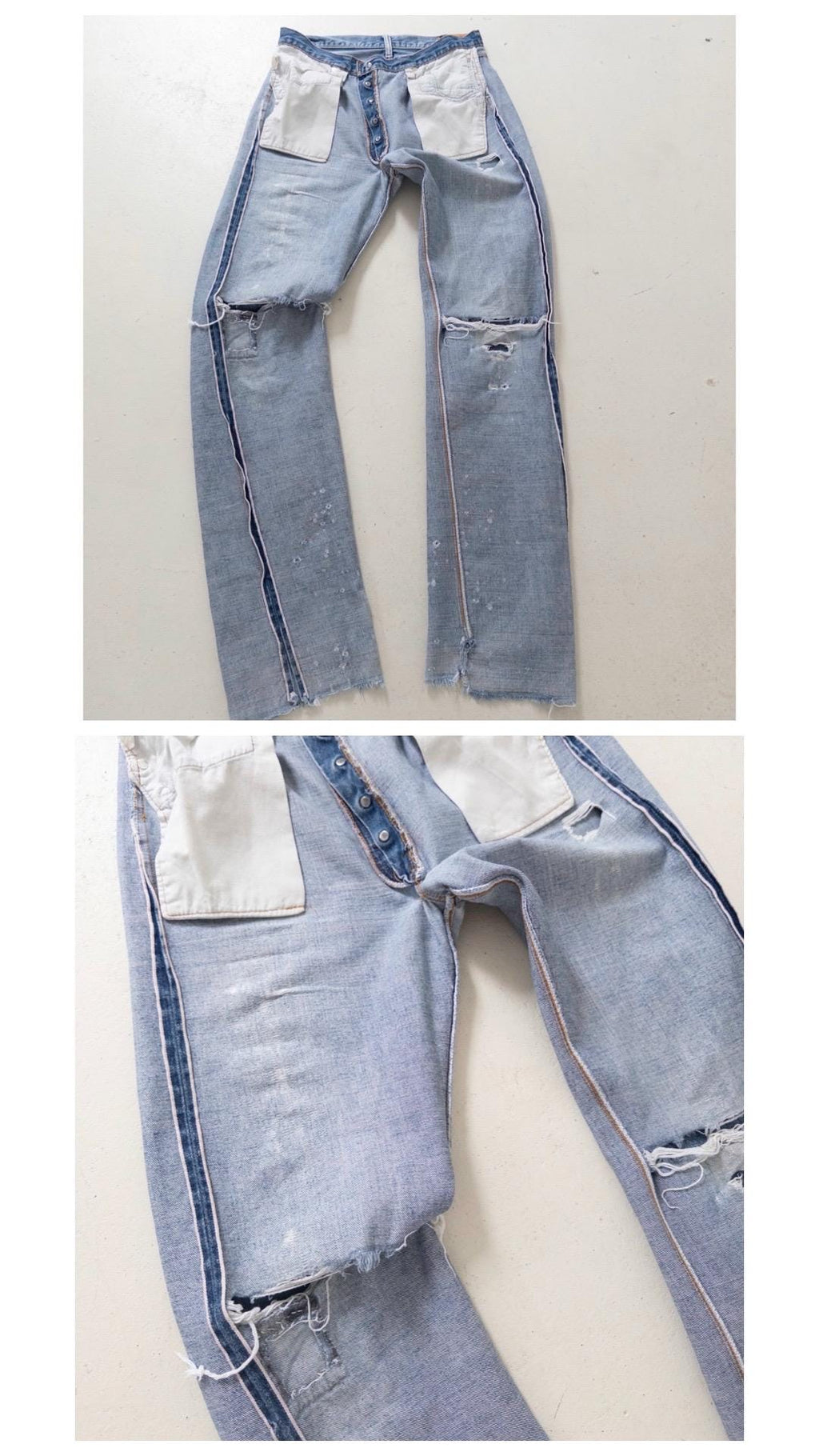 Vintage Levis 501 Selvedge Redline W33 L38 | 1978 Made in USA | Patched Distressed Jeans | Single Stitch, Button 6 | 70s Collectible Denim