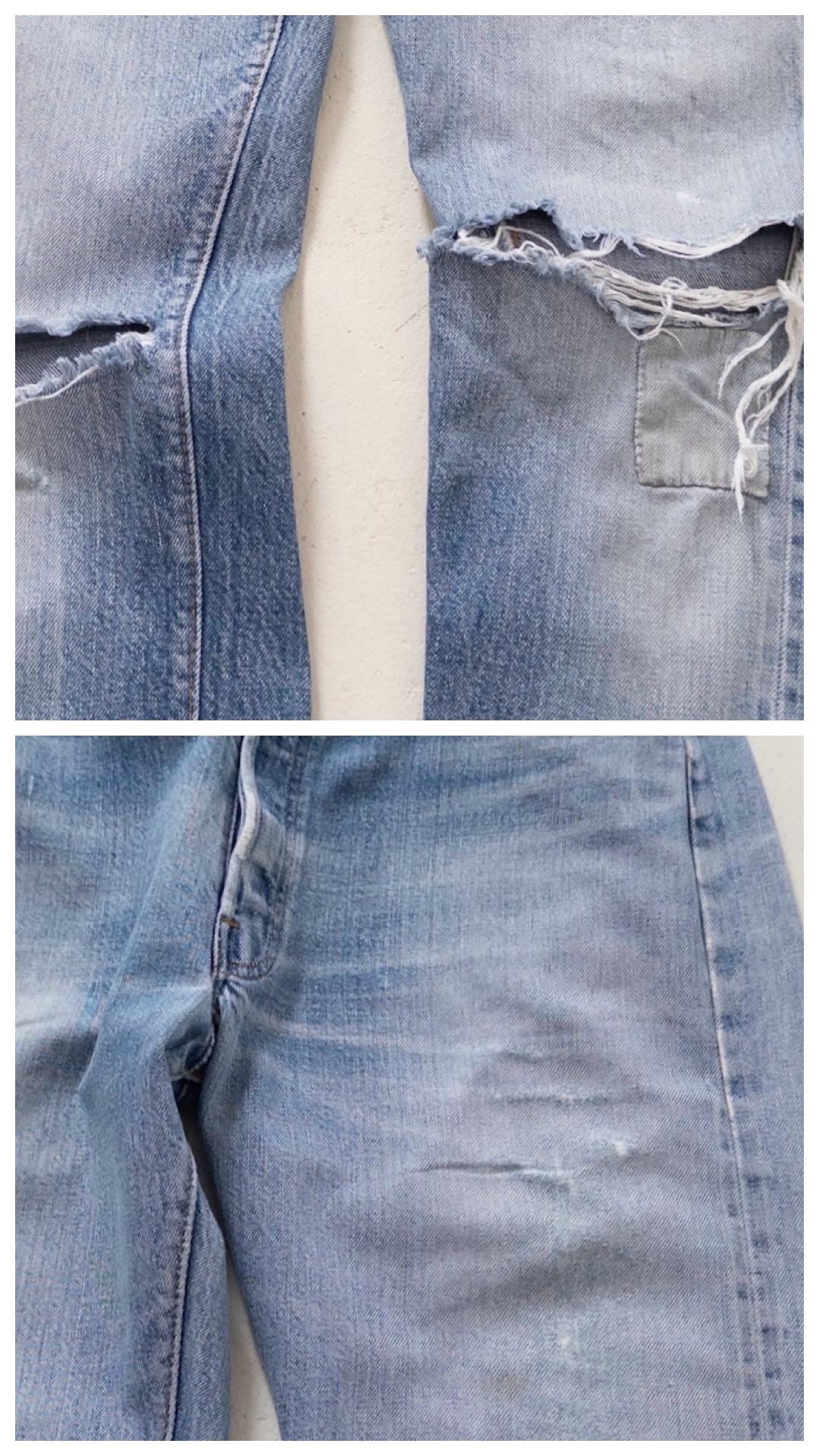 Vintage Levis 501 Selvedge Redline W33 L38 | 1978 Made in USA | Patched Distressed Jeans | Single Stitch, Button 6 | 70s Collectible Denim