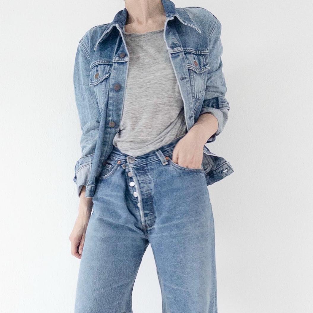 Vintage Levis Trucker Jacket M | Rare Orange Tab Denim Jacket 70s | True Vintage Americana Jeansjacke