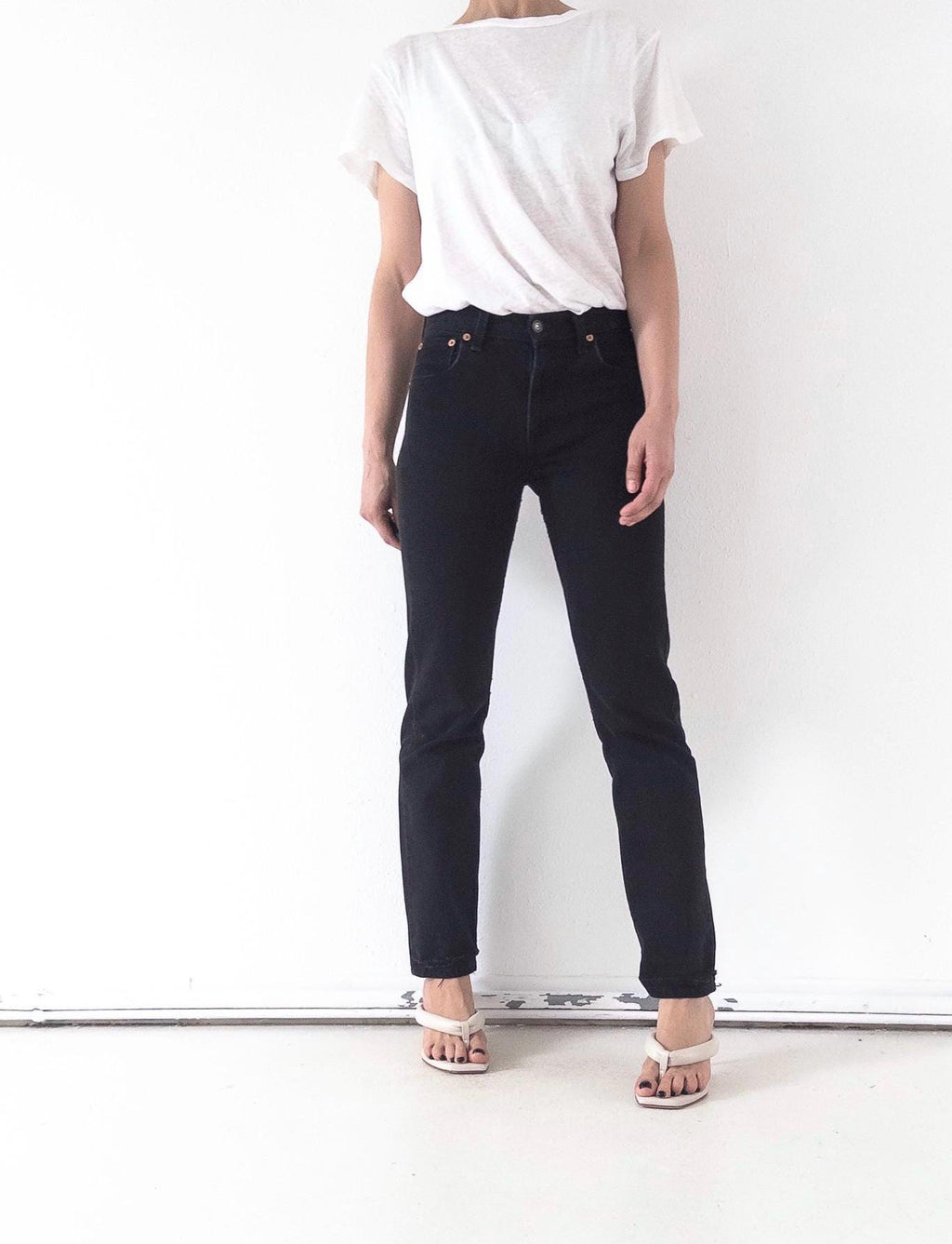 Vintage Levis 505 Jeans Damen W26 W33 | 90s Straight Denim Hose Made in USA