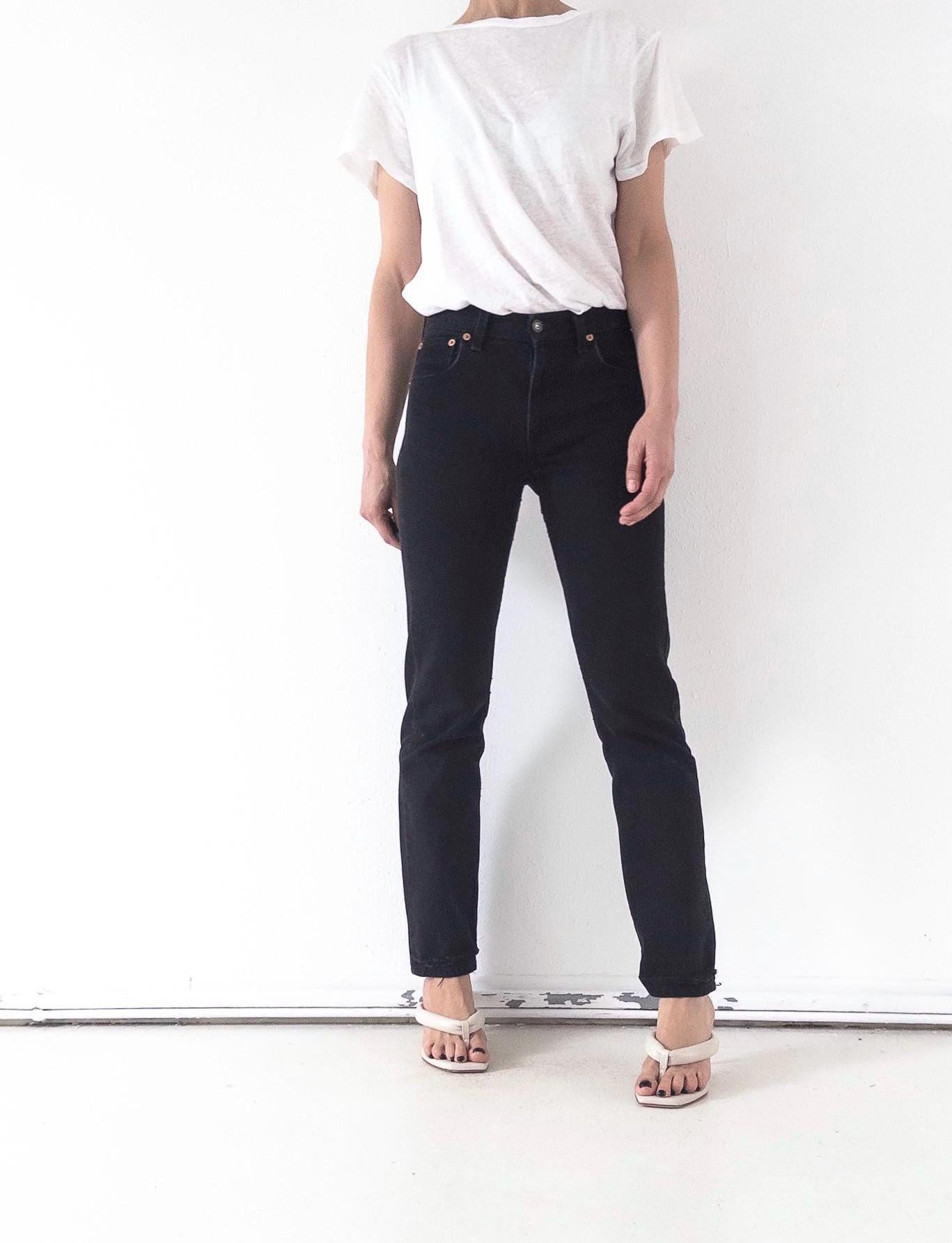 Vintage Levis 505 Jeans Damen W26 W33 | 90s Straight Denim Hose Made in USA