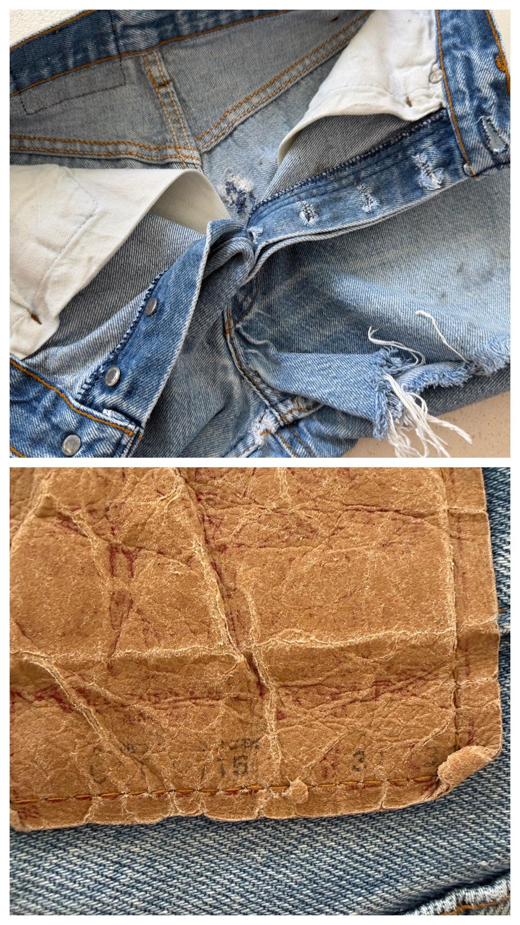 70s Vintage Levis 501 Shorts Gr. 27