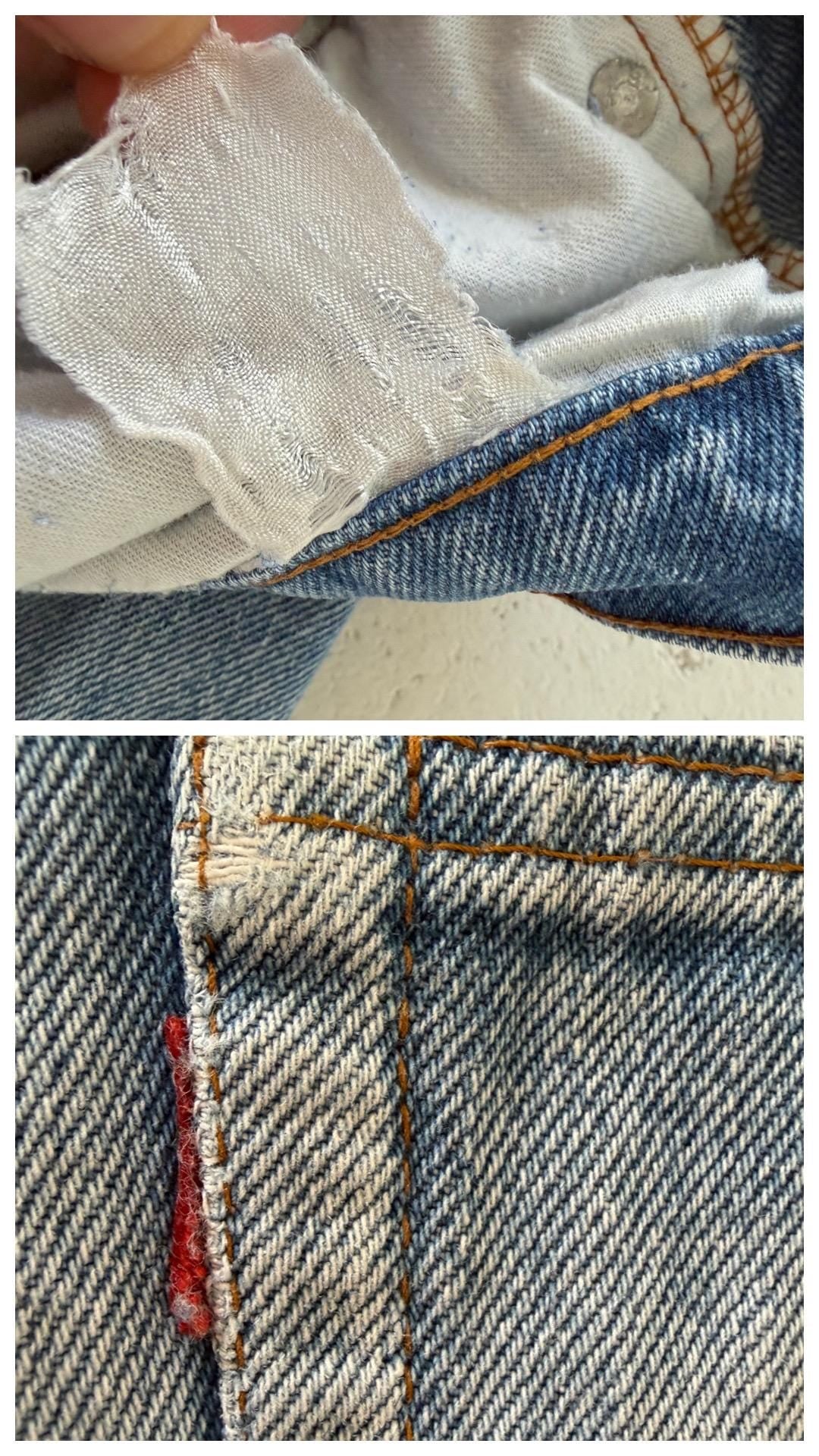 Gr. 34 Levis 501 Shorts 80s Vintage Made in France