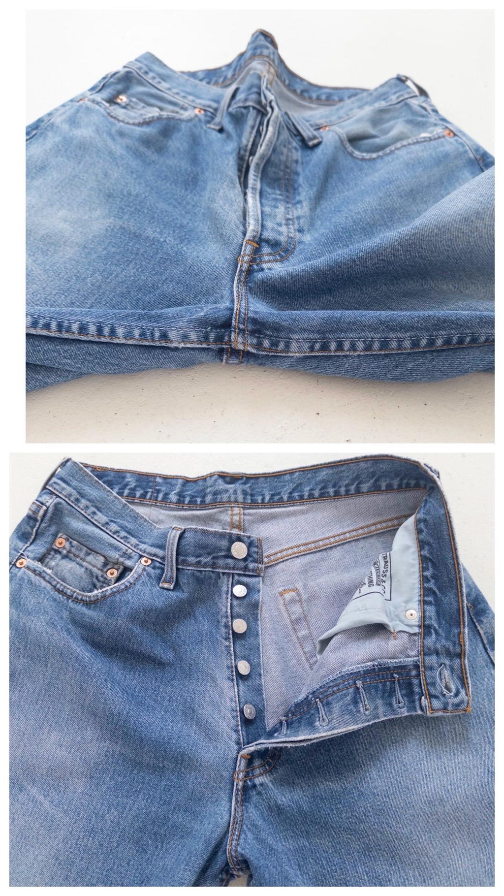 Vintage Levis 517 Jeans W30 W31 | 90s High Waist Denim | Made in UK | Red Tab | Button Fly