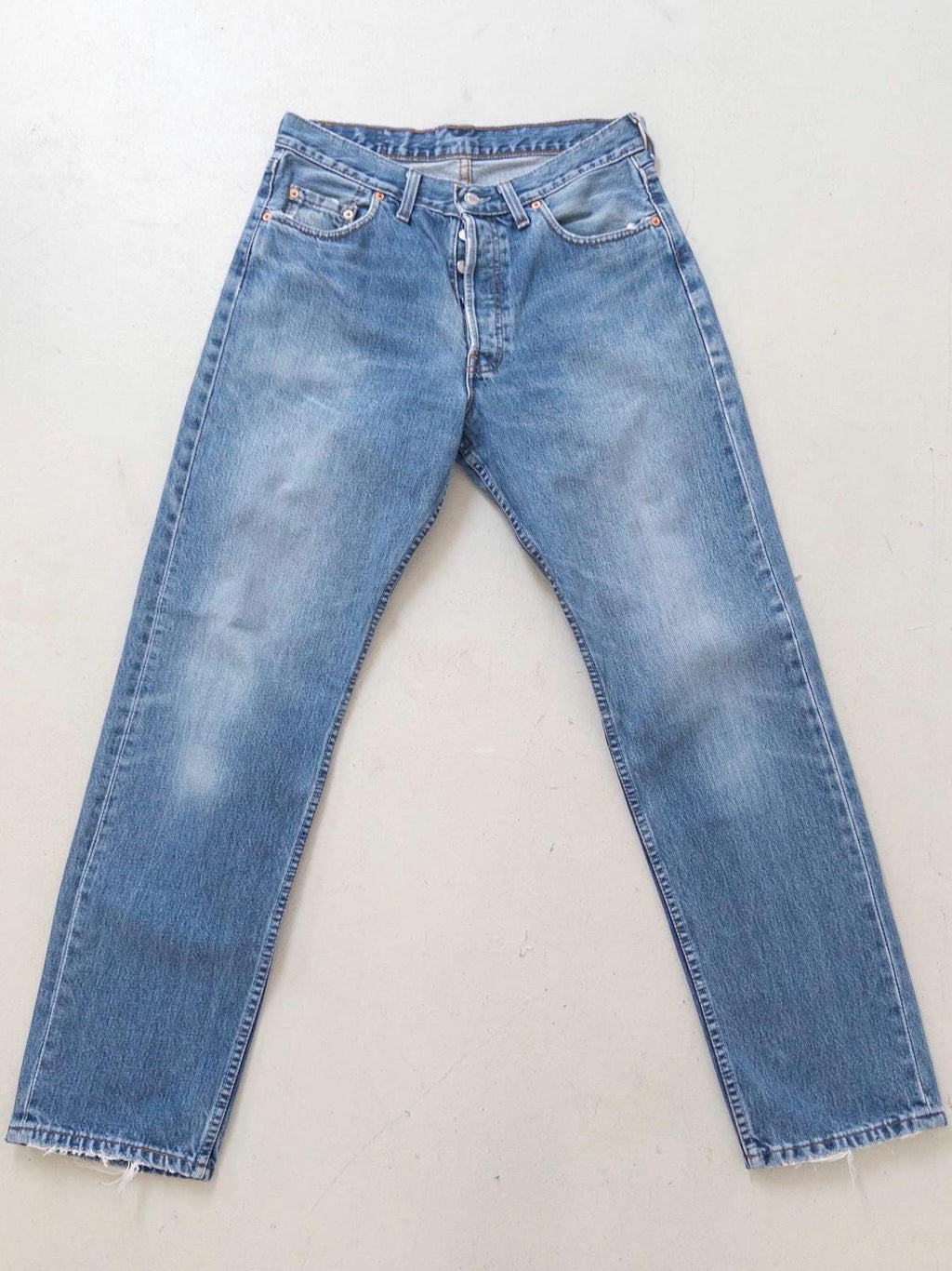 Vintage Levis 517 Jeans W30 W31 | 90s High Waist Denim | Made in UK | Red Tab | Button Fly