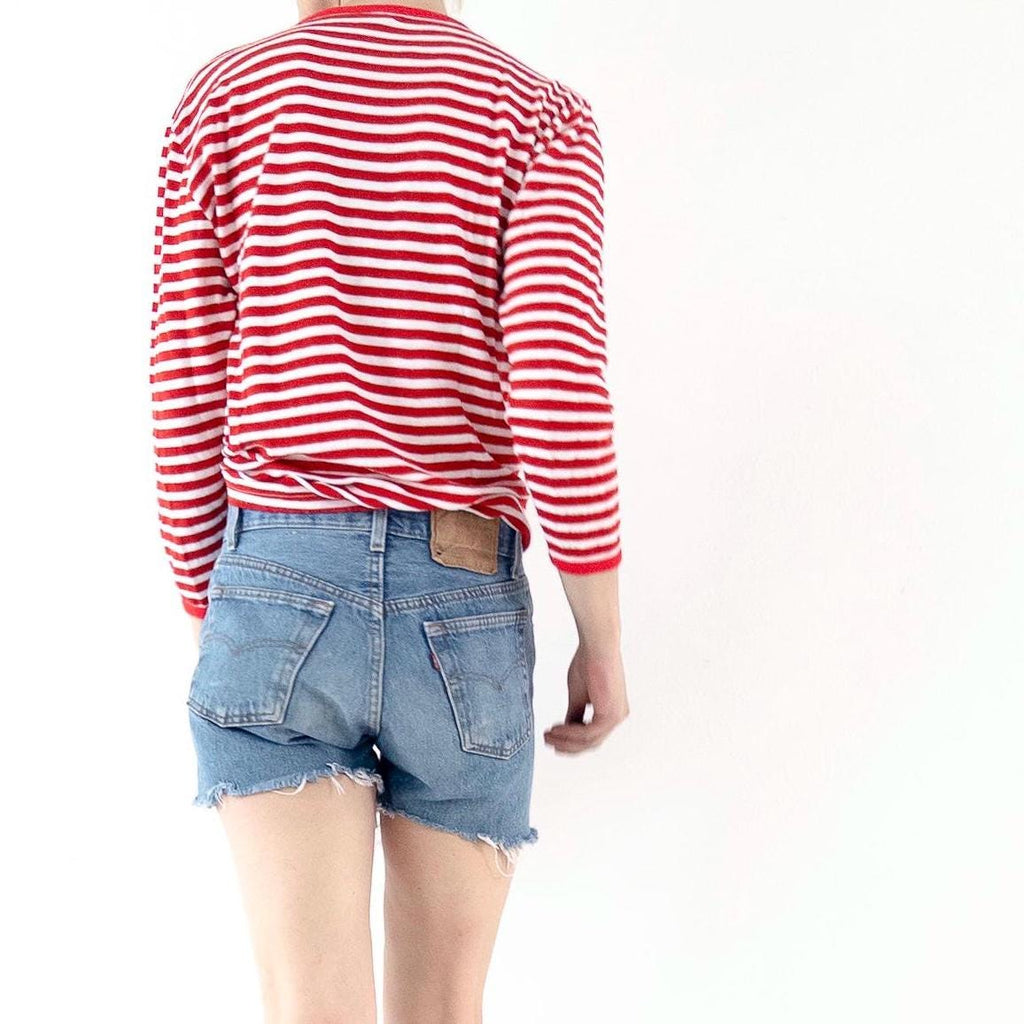 Vintage Levis 501 Cutoff Shorts 1987 USA | Red Tab | Button Fly | W27 | 80s