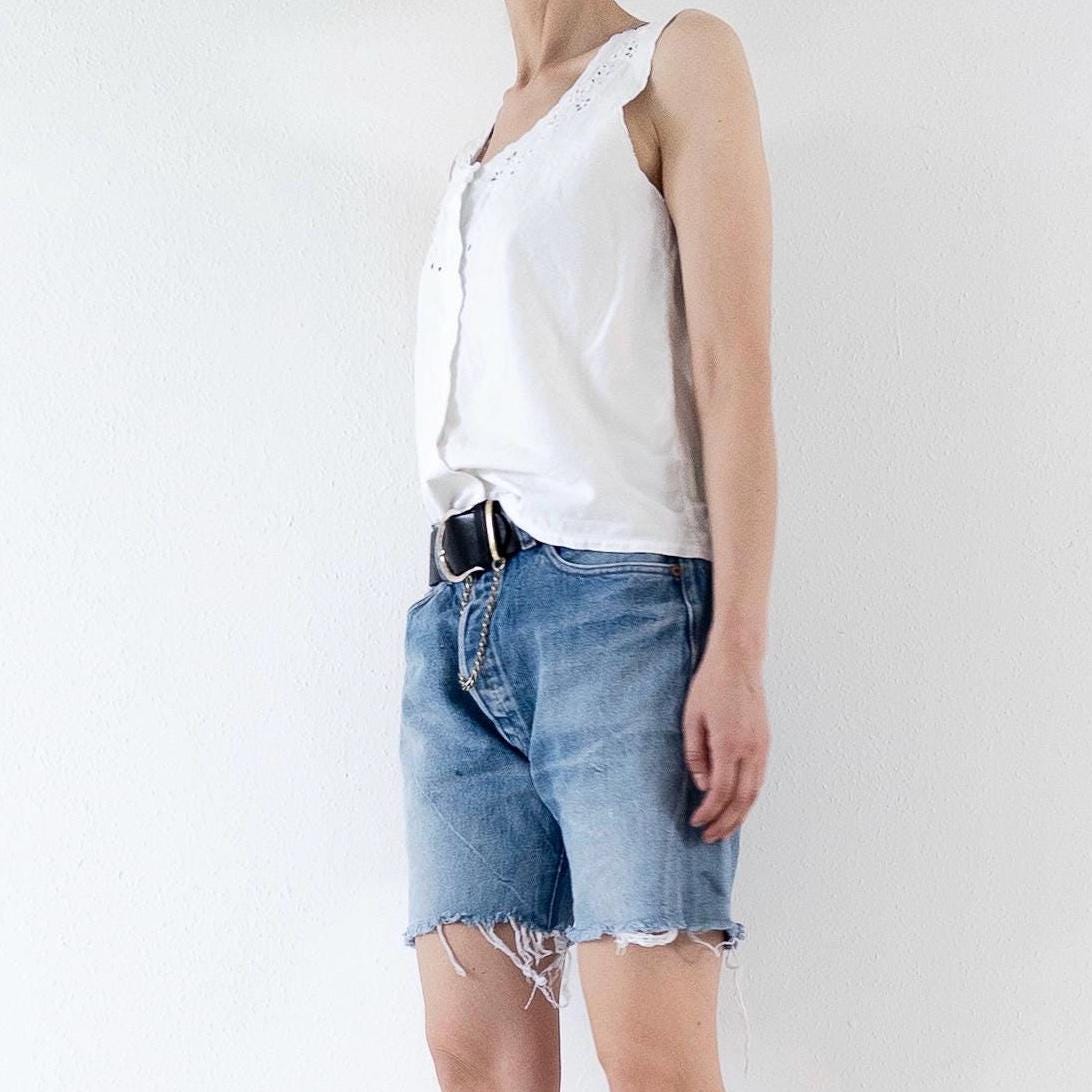 Gr. 34 Levis 501 Shorts 80s Vintage Made in France