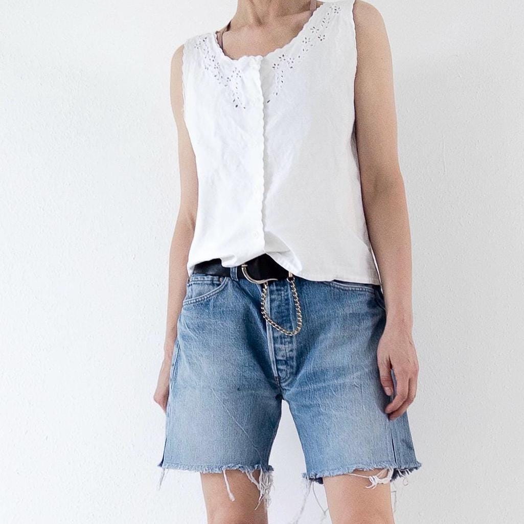 Gr. 34 Levis 501 Shorts 80s Vintage Made in France