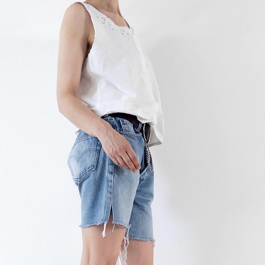 Gr. 34 Levis 501 Shorts 80s Vintage Made in France