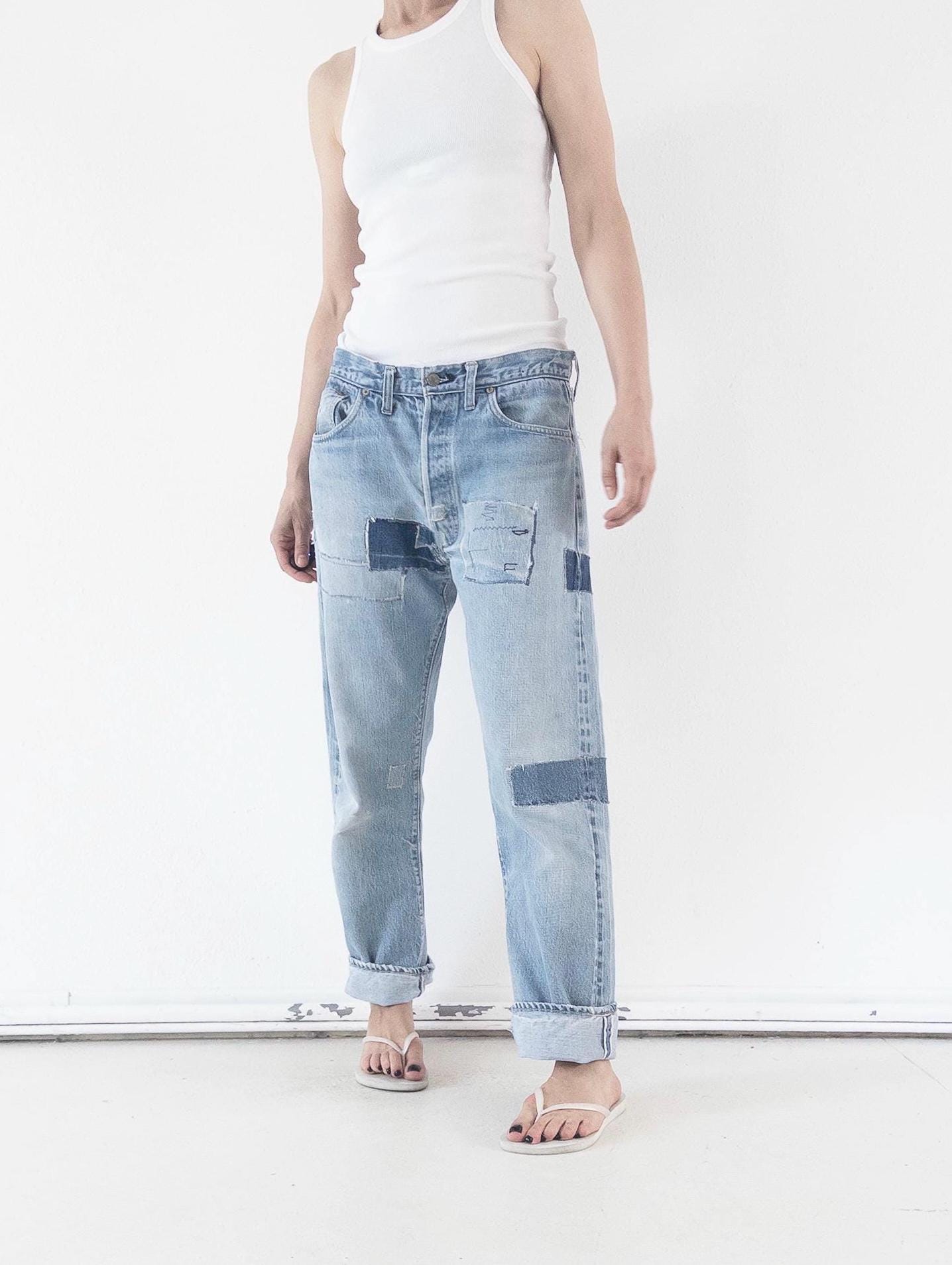 Gr. 32 Levis 501 Selvedge Redline 70s Vintage Made in USA
