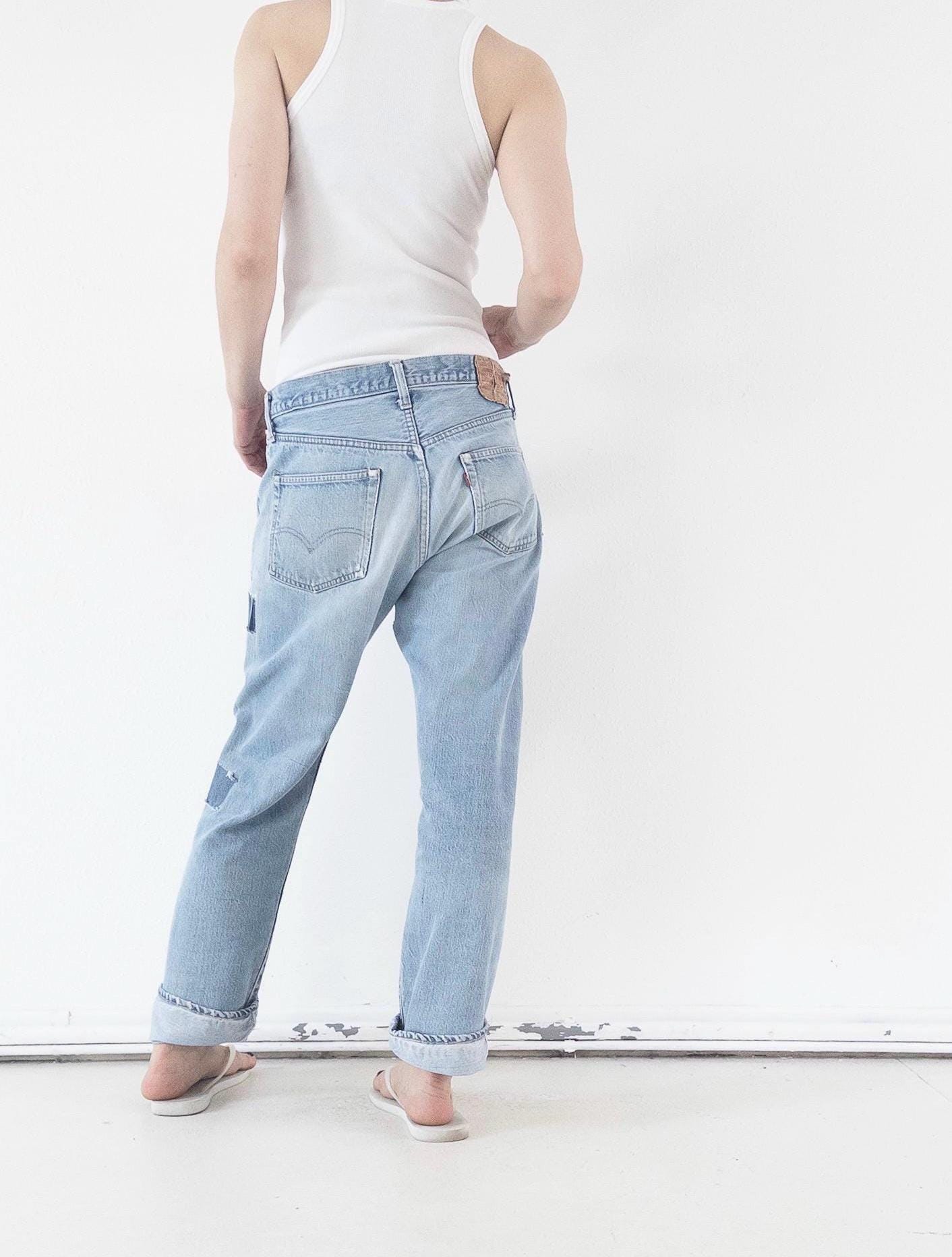 Gr. 32 Levis 501 Selvedge Redline 70s Vintage Made in USA