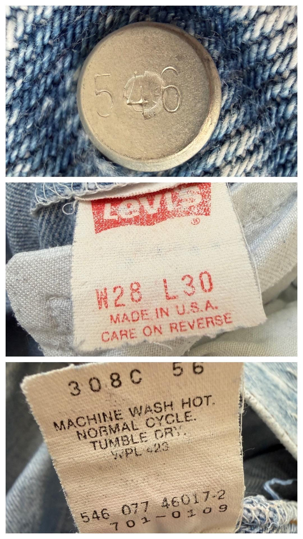 Gr. 26 Levis 701 90s Vintage Made in USA