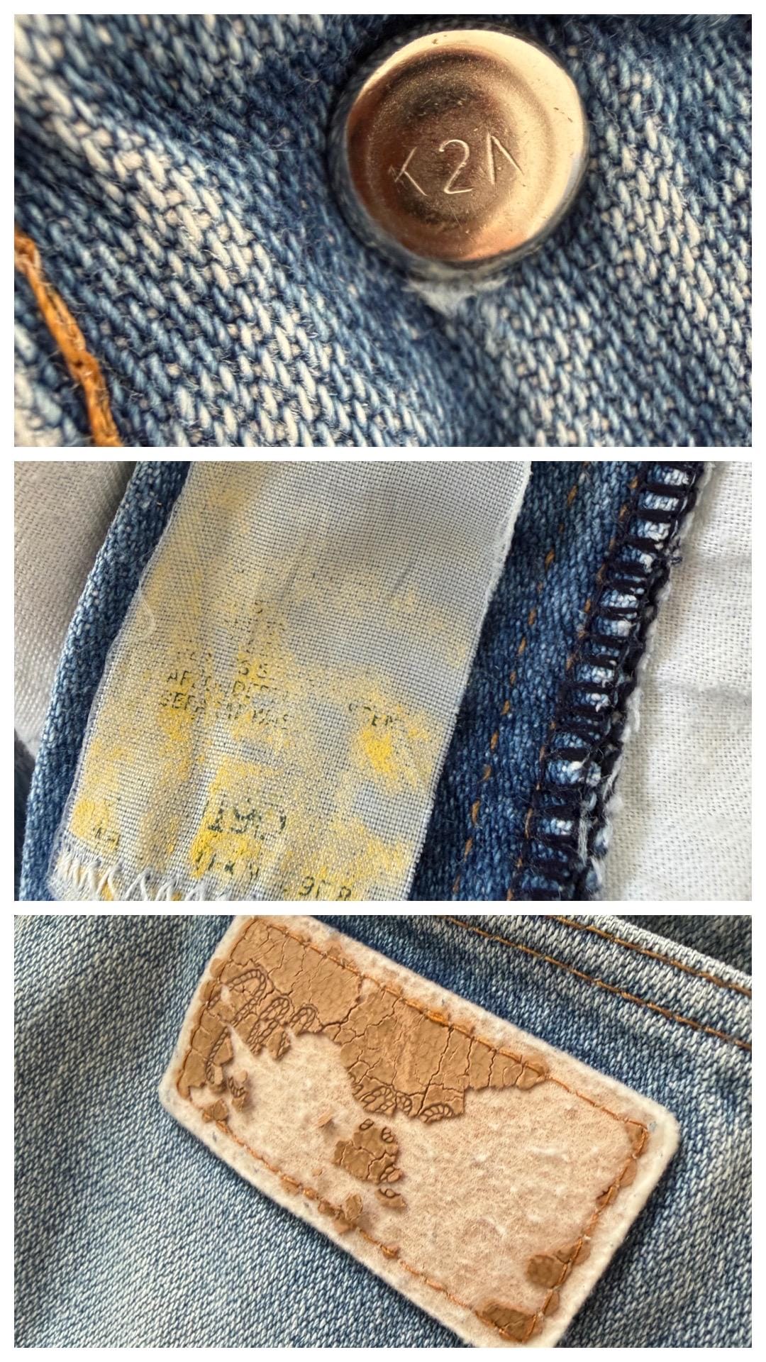 Vintage Wrangler Jeans 80s W33 L32 | Distressed Denim Straight Leg | Made in Europe