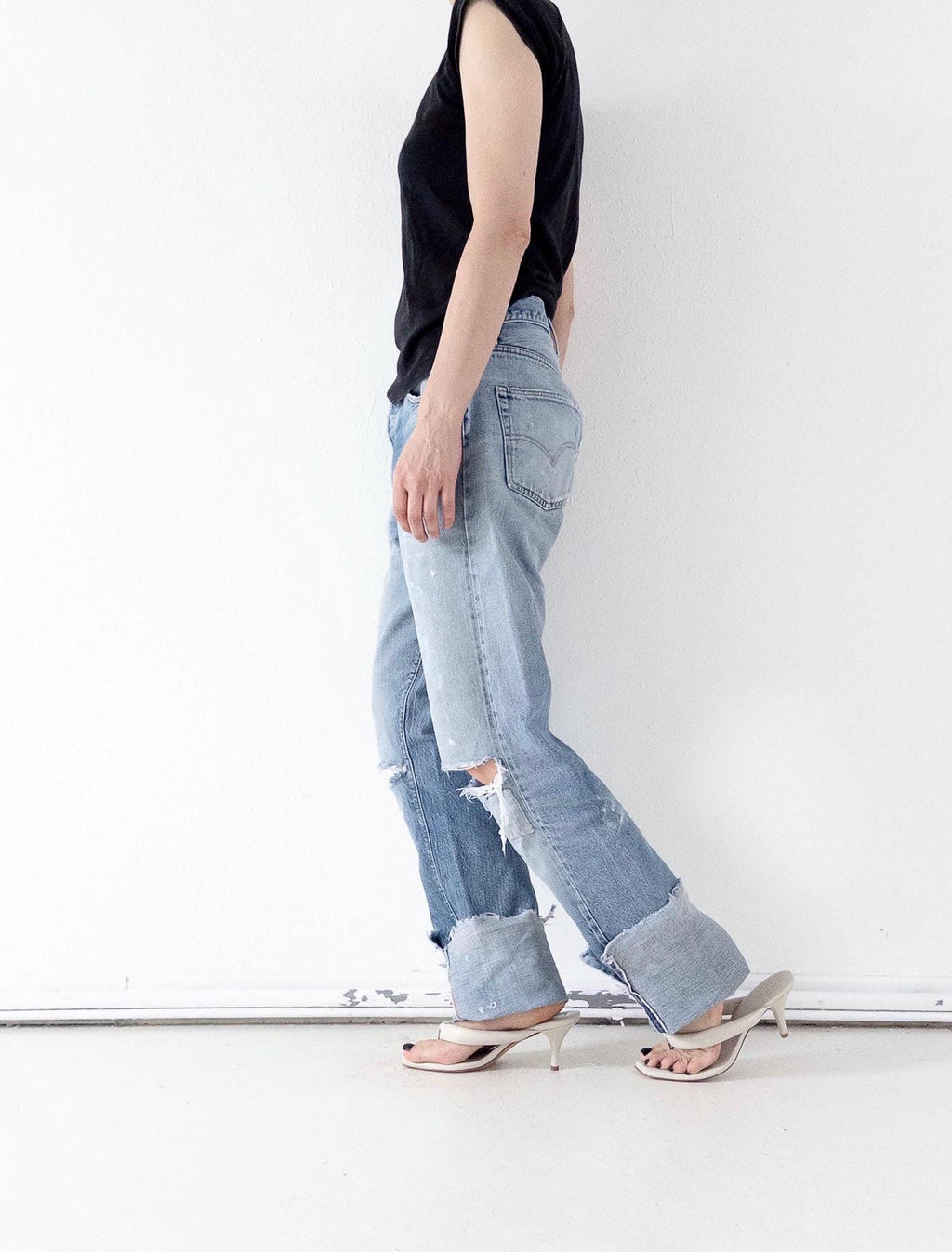 Vintage Levis 501 Selvedge Redline W33 L38 | 1978 Made in USA | Patched Distressed Jeans | Single Stitch, Button 6 | 70s Collectible Denim