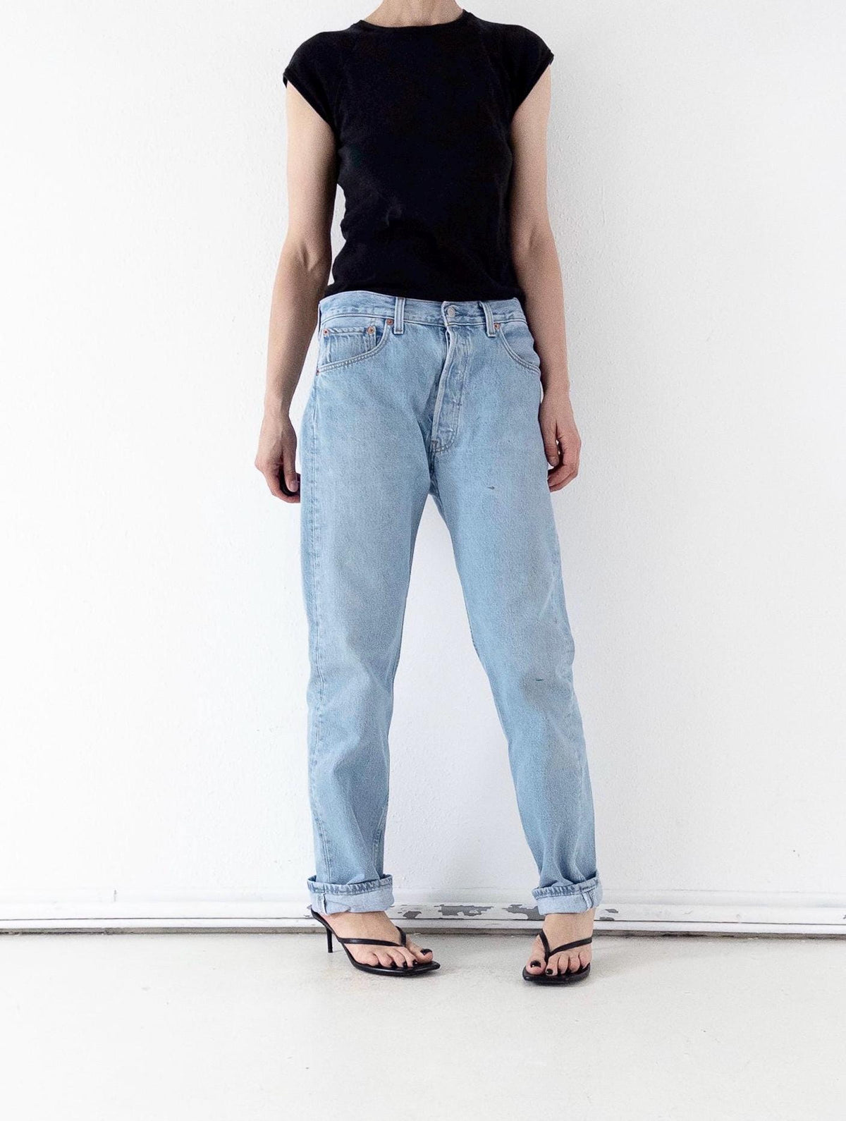 Vintage Levis 501 | W31/32 L33 | Made in USA 1997 | Paint‑Splattered Denim | 90s Boyfriend Jeans