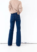 Levis 617 Jeans W26 70s Vintage Flared Darkblue Denim Orange Tab Made in Belgium 1978