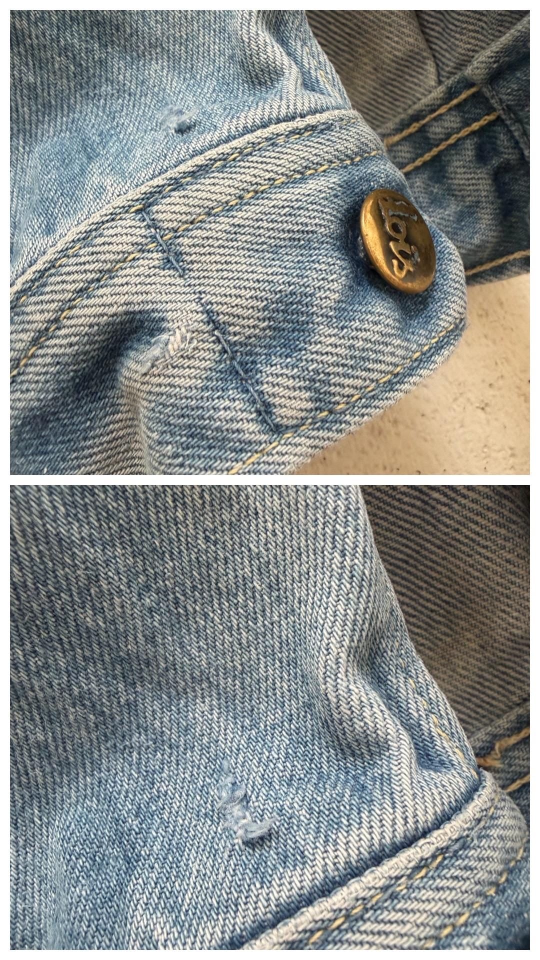 Lois Jeansjacke 70s Vintage Faded Mid to Light Blue Trucker Jacket S Made in Spain