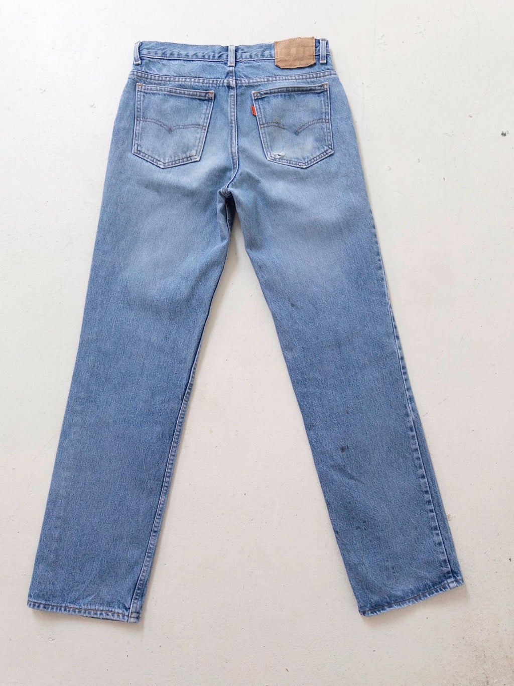 Vintage Levis Orange Tab Dad Jeans W29 W30 - 80s Made in Belgium Distressed Light Blue